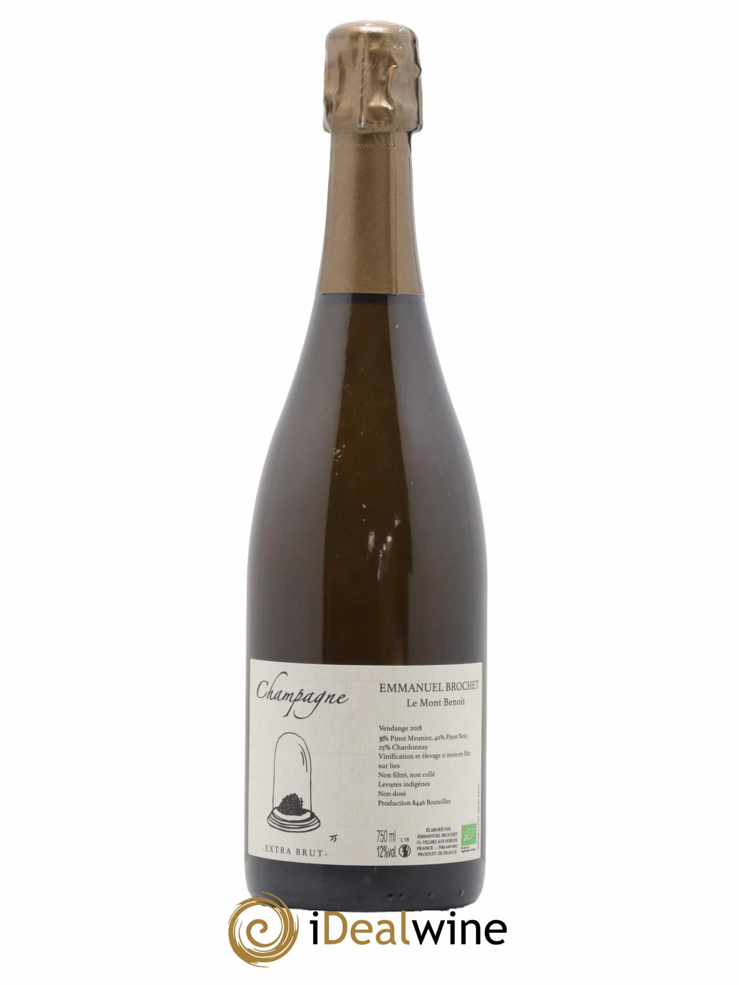 Le Mont Benoit Extra-Brut Emmanuel Brochet 2018 - Lot de 1 bouteille - 0