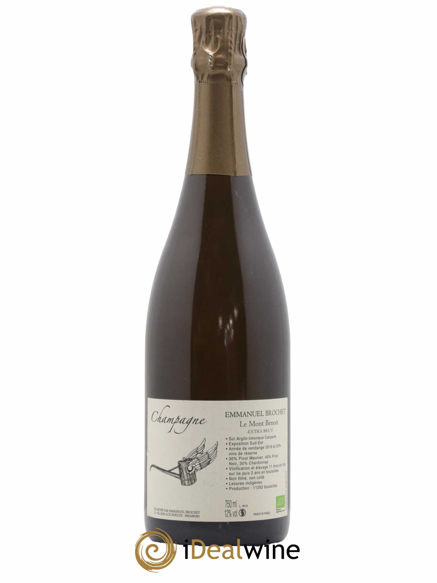 Le Mont Benoit Extra-Brut Emmanuel Brochet - Lot de 1 bouteille - 0