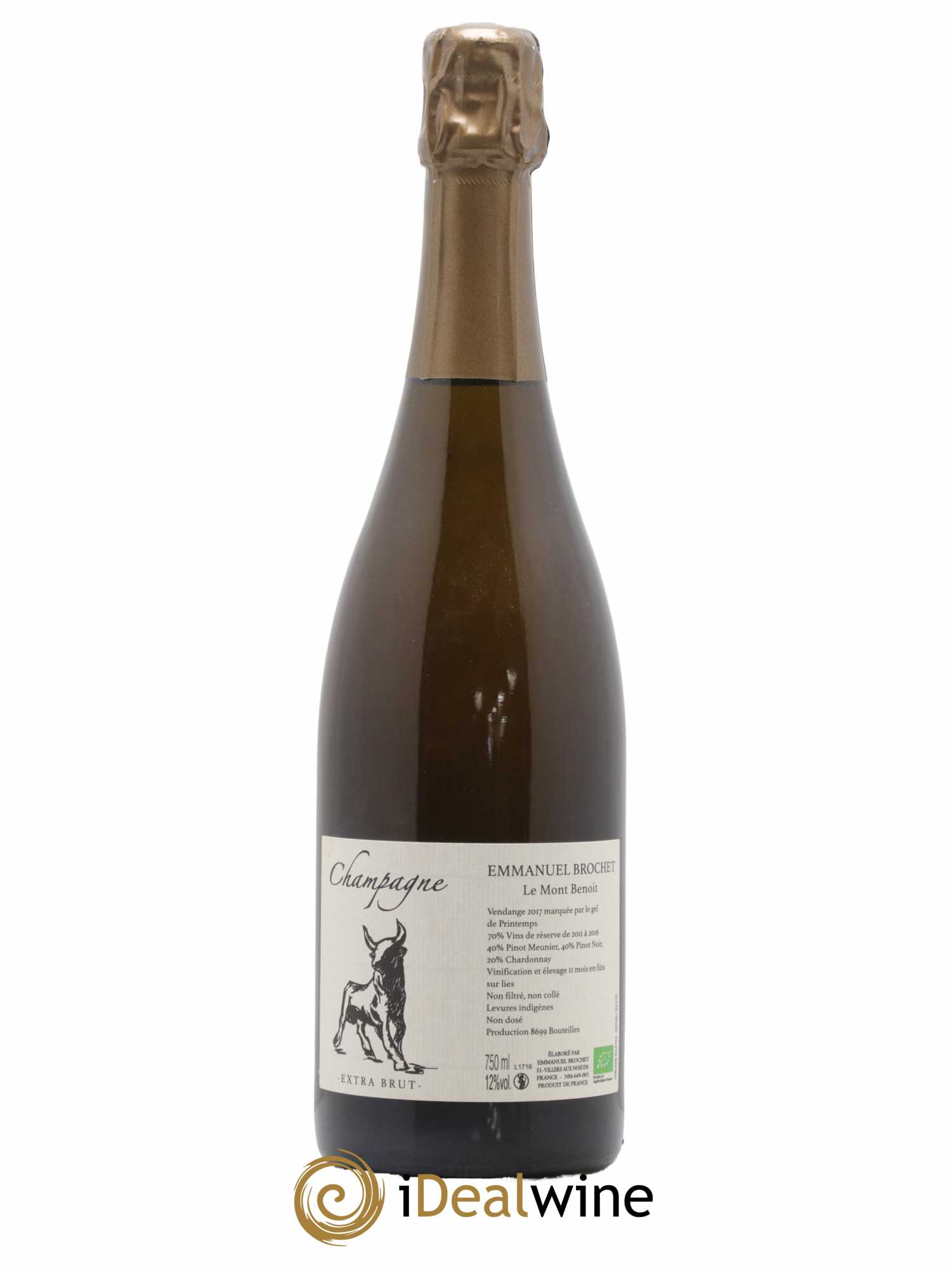 Le Mont Benoit Extra-Brut Emmanuel Brochet - Lot de 1 bouteille - 0