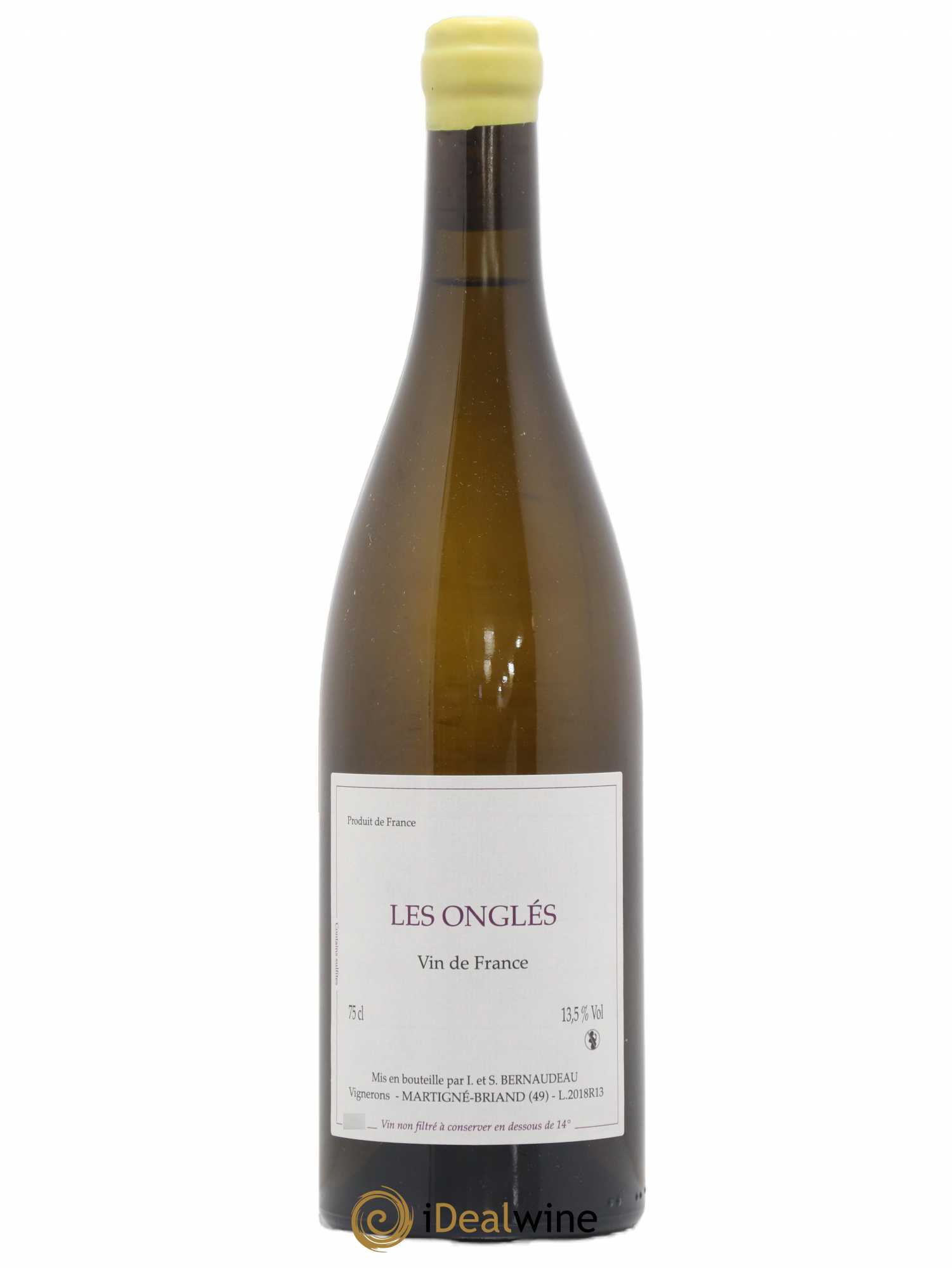 Vin de France Les Onglés Stéphane Bernaudeau 2018 - Lot de 1 bouteille - 0