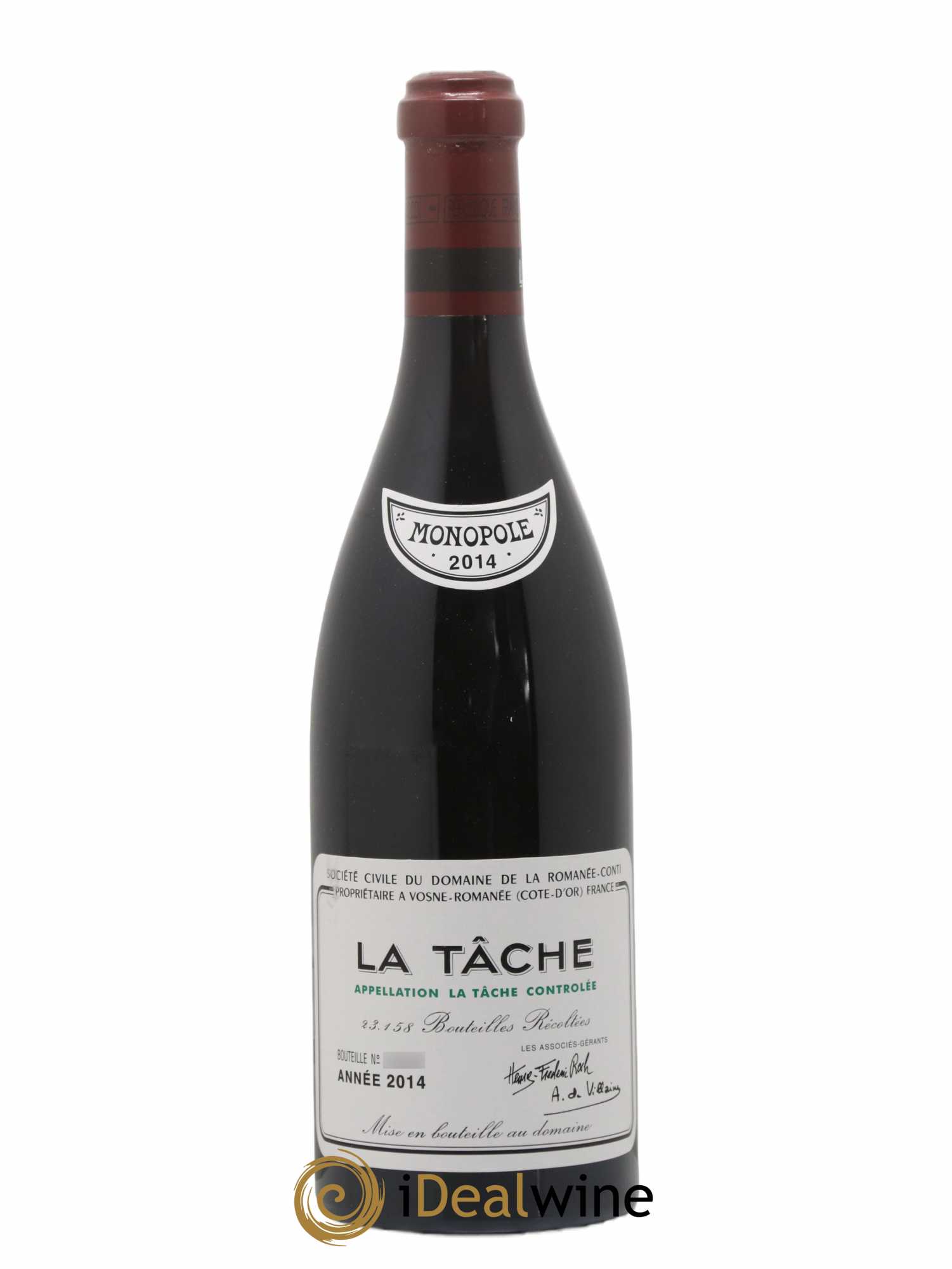 La Tâche Grand Cru Domaine de la Romanée-Conti 2014 - Lot de 1 bouteille - 0