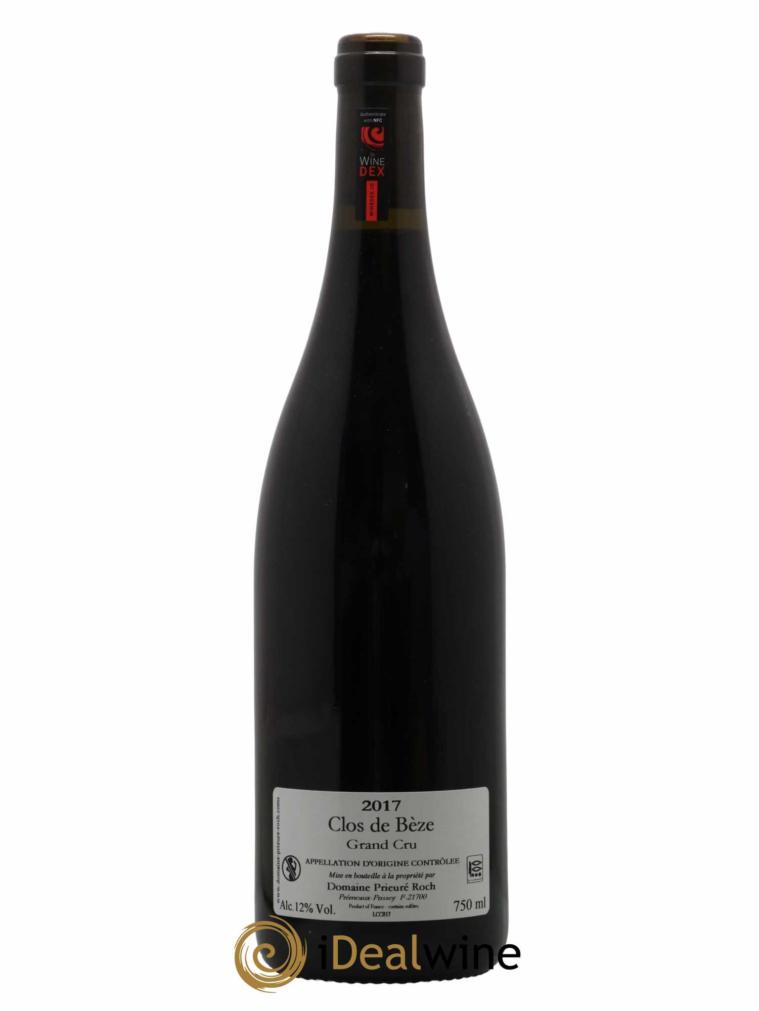 Chambertin Clos de Bèze Grand Cru Prieuré Roch 2017 - Lot de 1 bouteille - 1