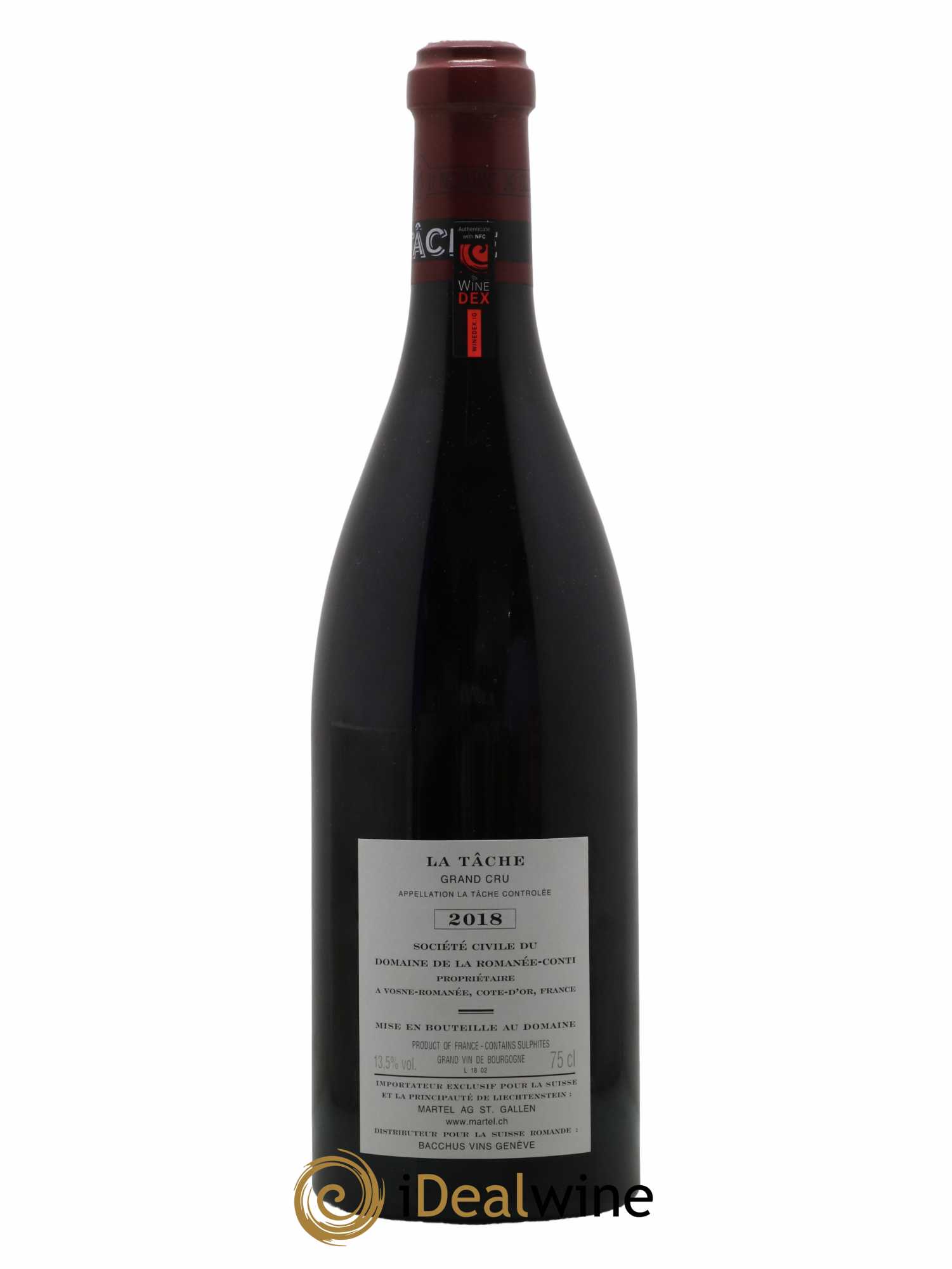 La Tâche Grand Cru Domaine de la Romanée-Conti 2018 - Lot de 1 bouteille - 1