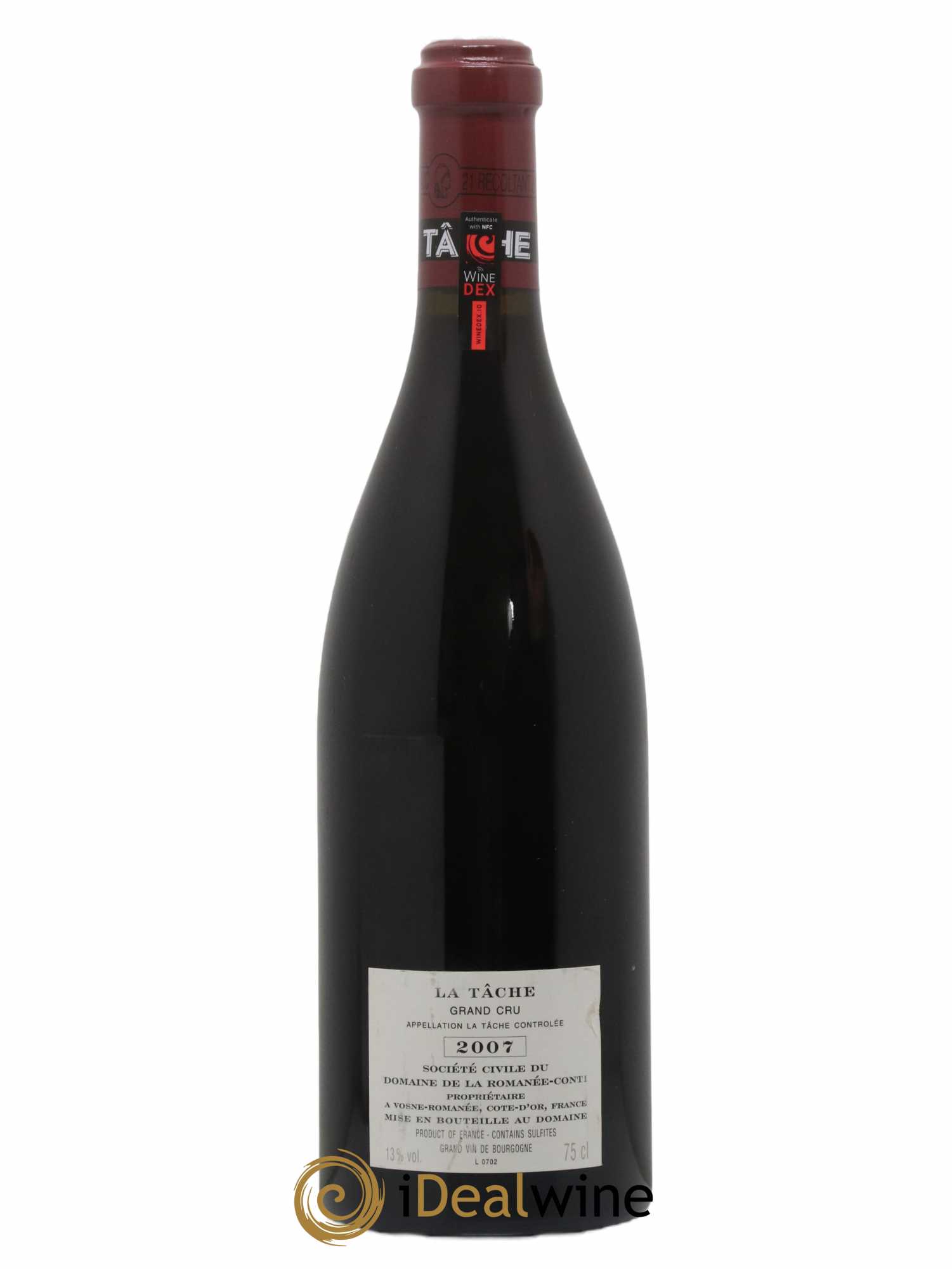La Tâche Grand Cru Domaine de la Romanée-Conti 2007 - Lot de 1 bouteille - 1