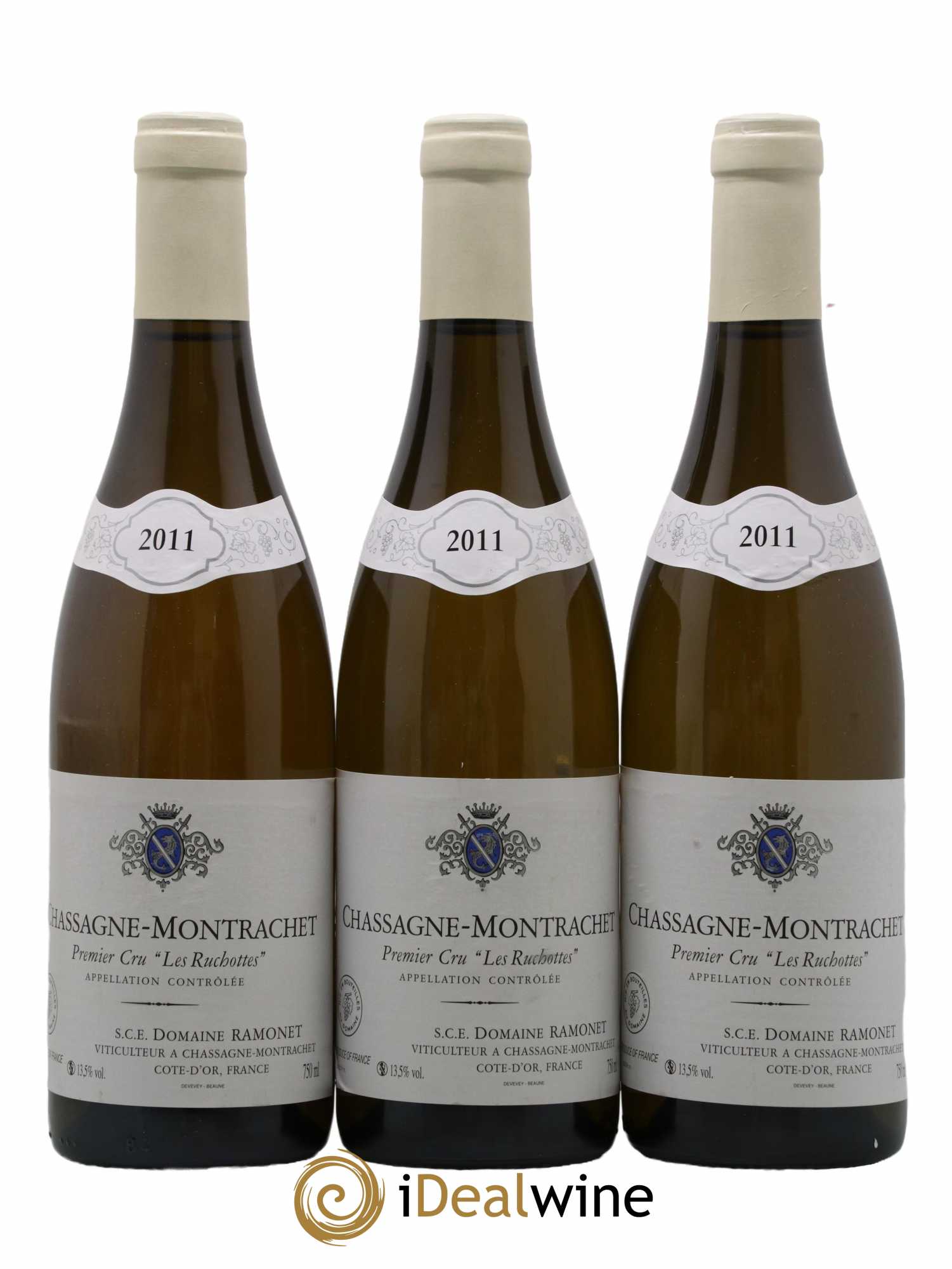 Chassagne-Montrachet 1er Cru Les Ruchottes Ramonet (Domaine) 2011 - Lot de 3 bouteilles - 0