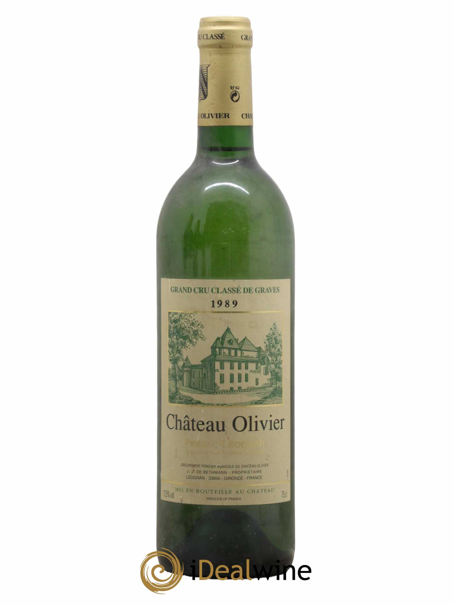 Château Olivier Cru Classé de Graves 1989 - Lot de 1 bouteille - 0