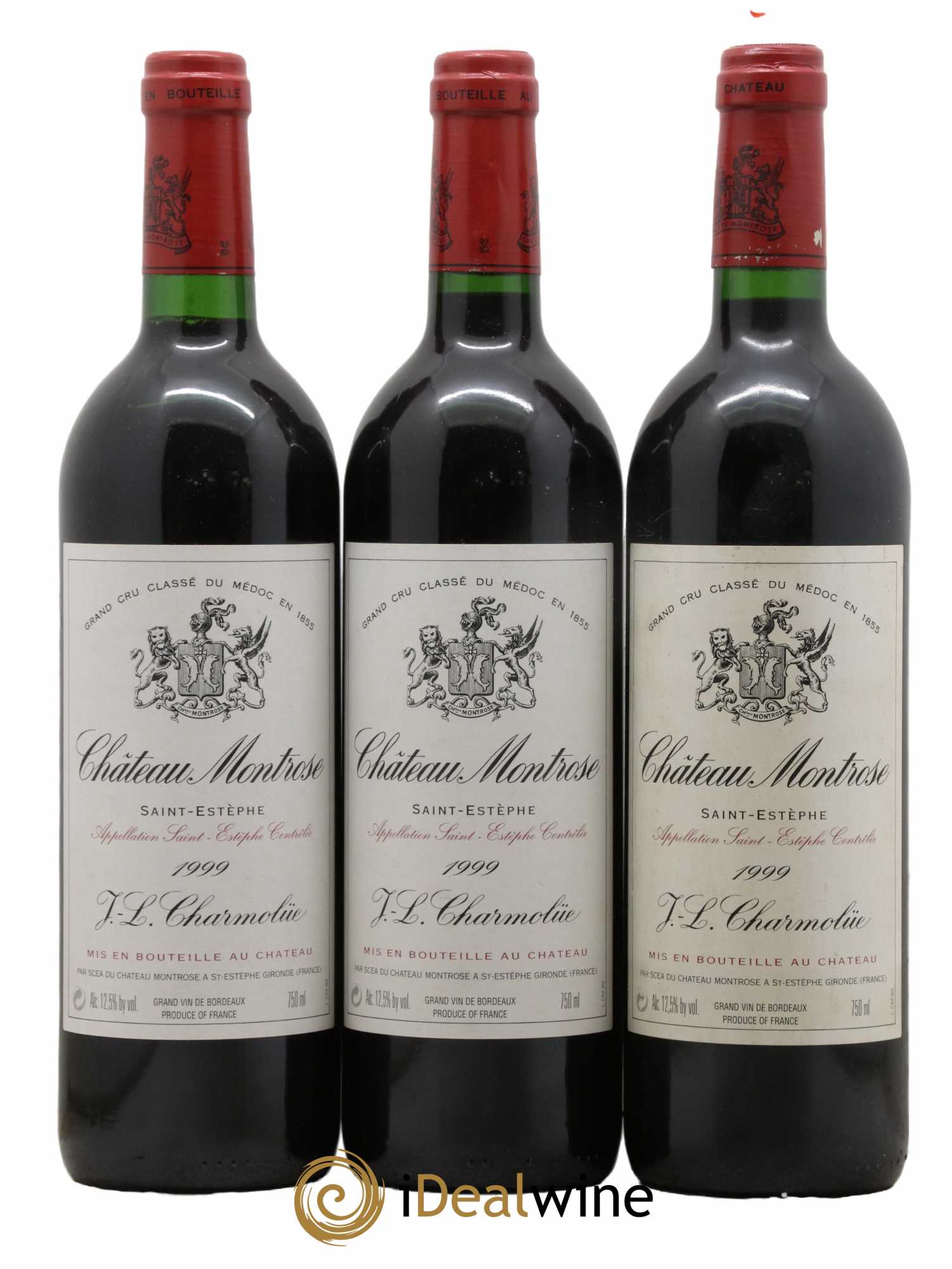 Château Montrose 2ème Grand Cru Classé 1999 - Lot de 3 bouteilles - 0