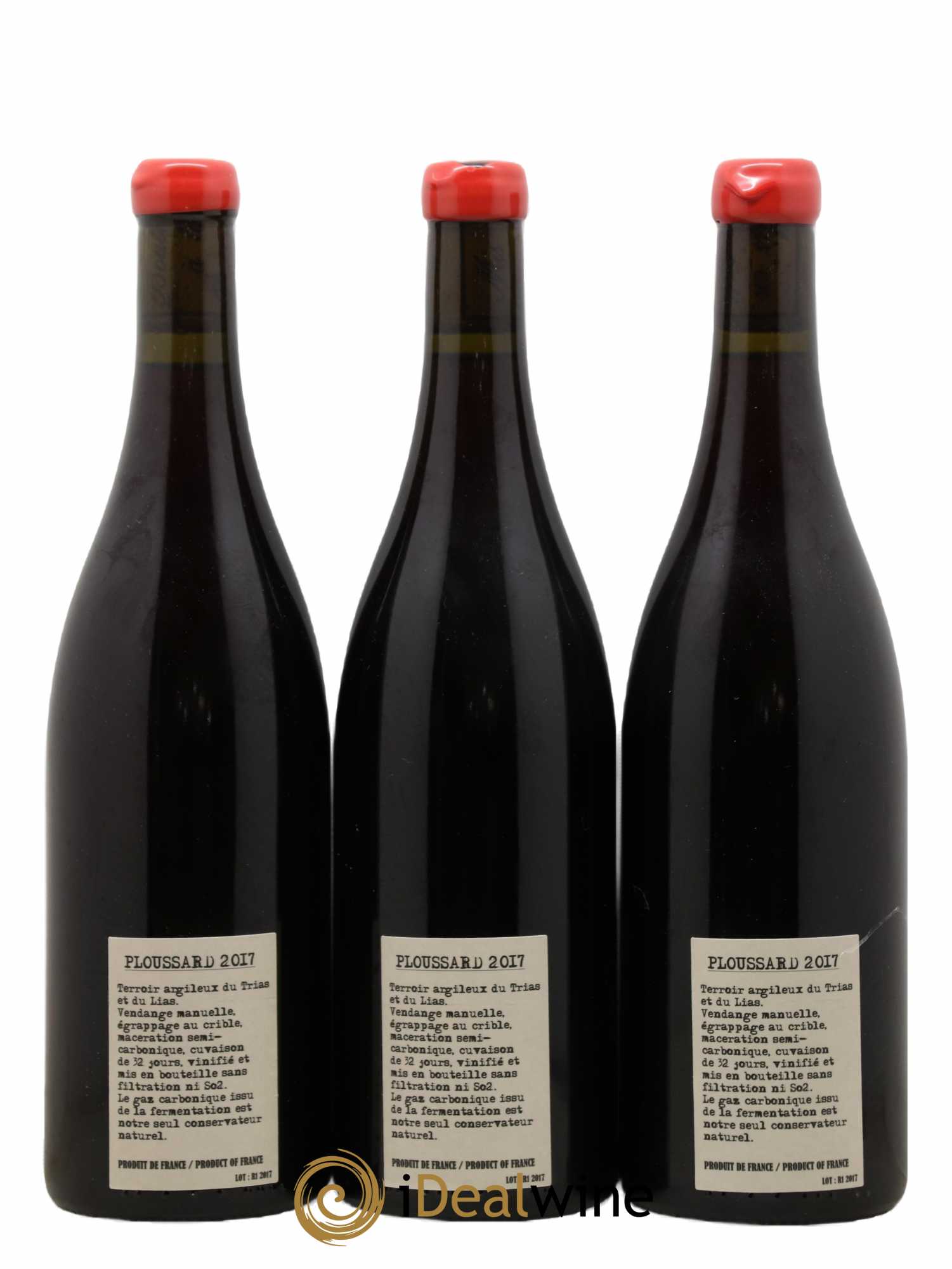 Arbois Ploussard Adeline Houillon & Renaud Bruyère 2017 - Lot de 3 bouteilles - 1