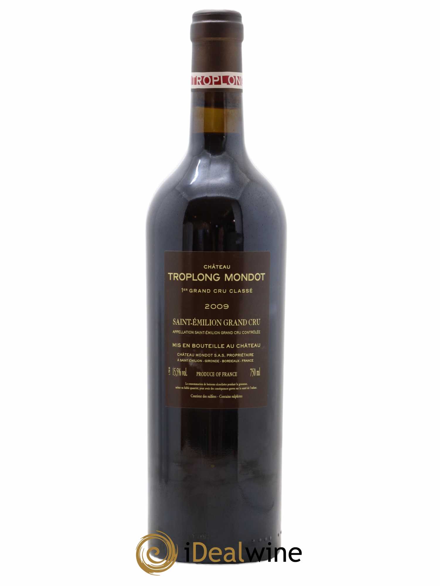 Château Troplong Mondot 1er Grand Cru Classé B 2009 - Lot de 1 bouteille - 1