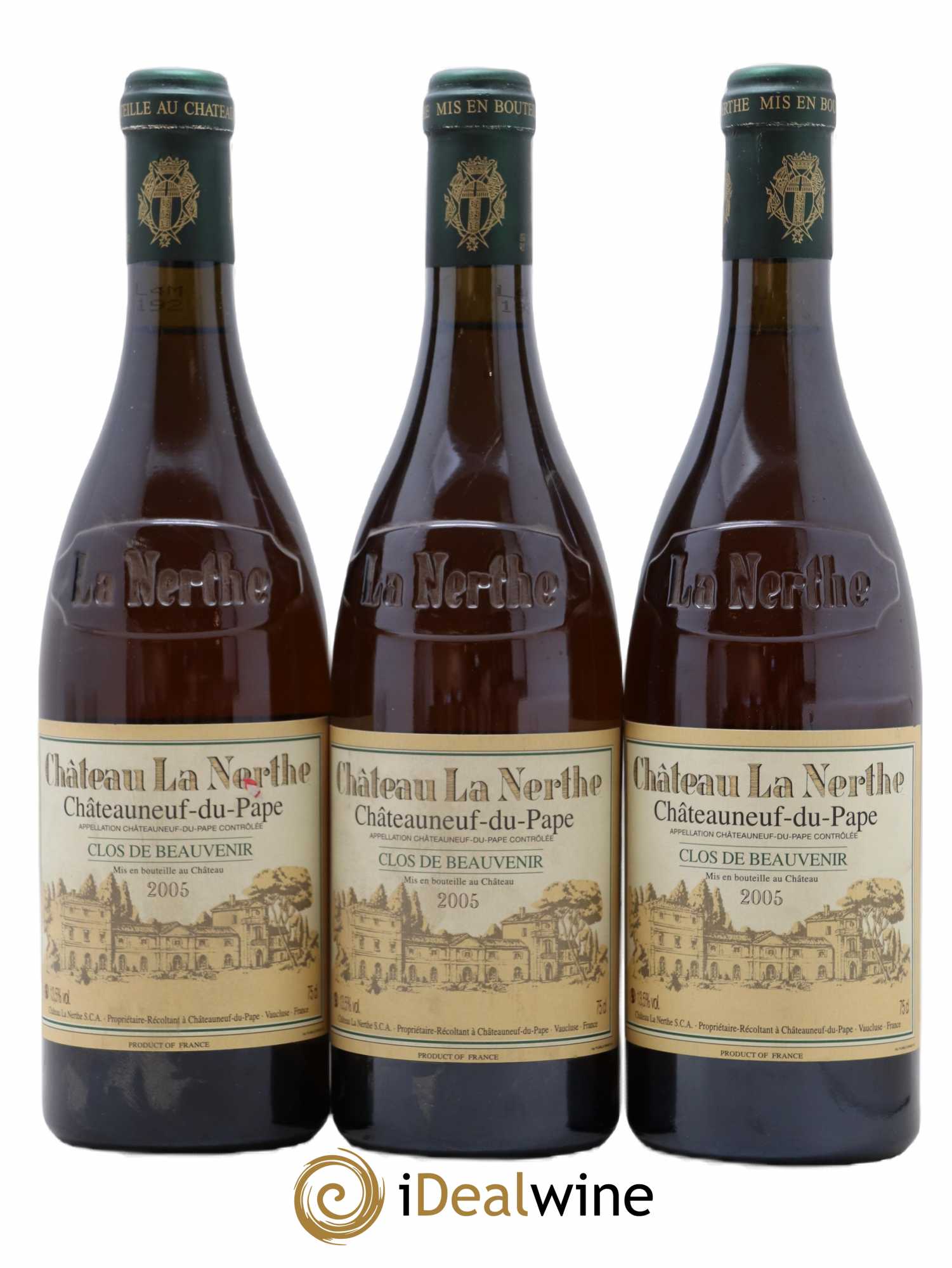 Châteauneuf-du-Pape Clos de Beauvenir Famille Richard 2005 - Lot de 3 bouteilles - 0