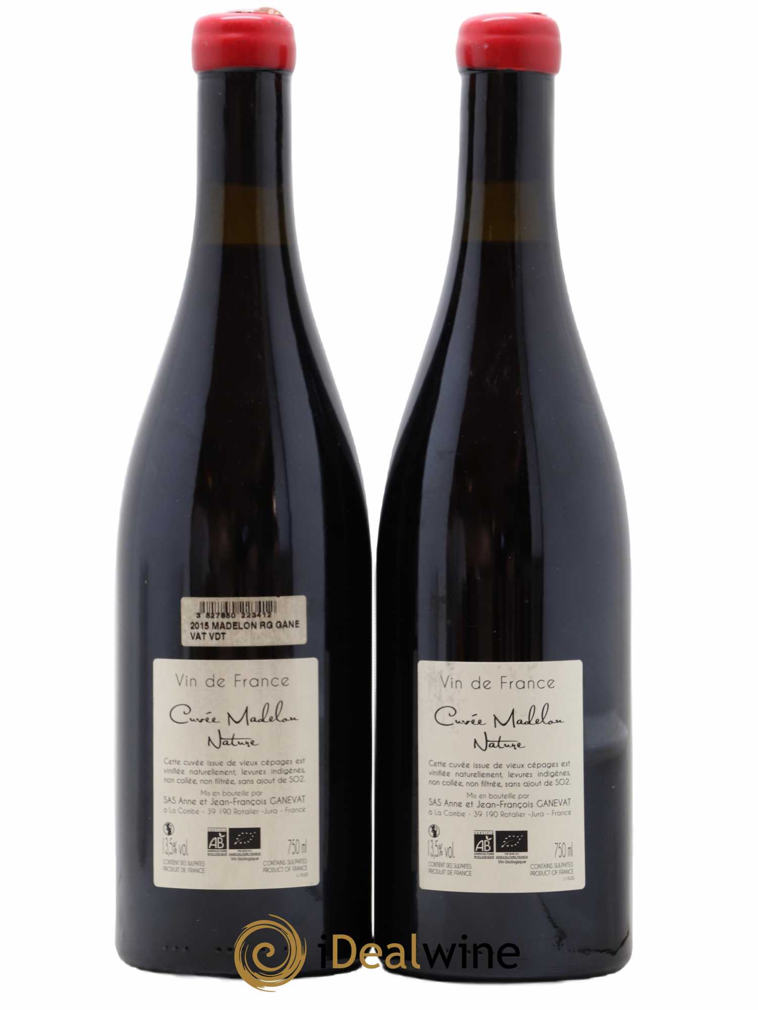Vin de France Madelon Anne et Jean François Ganevat 2015 - Lot de 2 bouteilles - 1