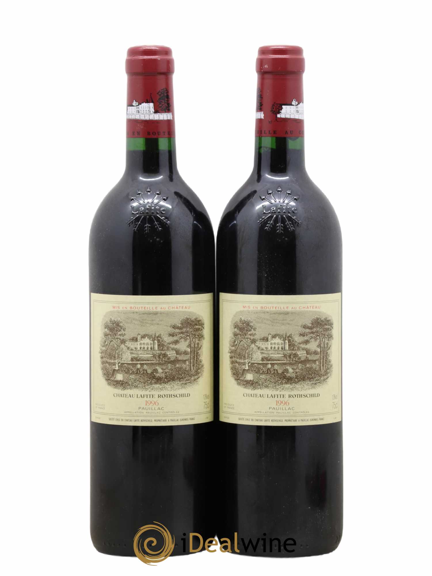 Château Lafite Rothschild 1er Grand Cru Classé 1996 - Lot de 2 bouteilles - 0