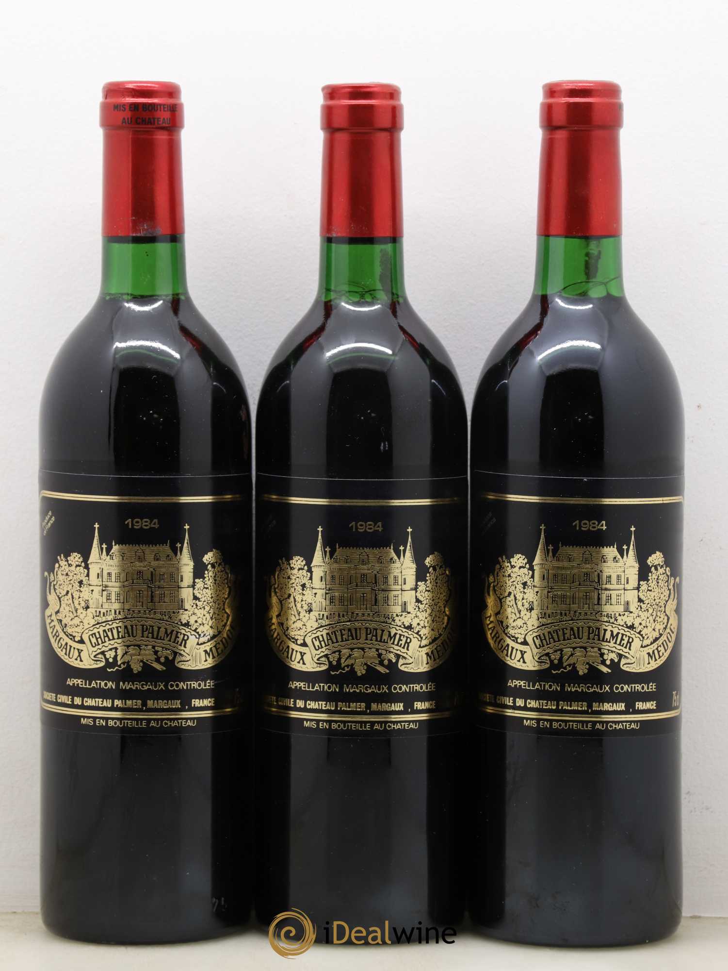 Château Palmer 3ème Grand Cru Classé 1984 - Lot de 3 bouteilles - 0