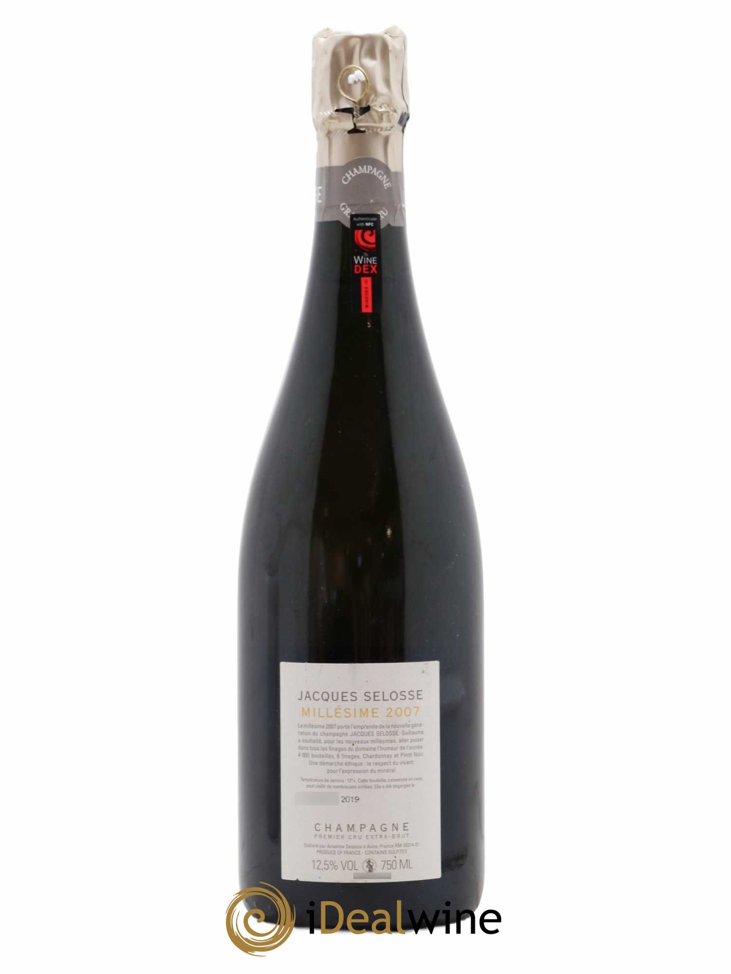 1er Cru Millésimé Extra-Brut Jacques Selosse 2007 - Lot de 1 bouteille - 1