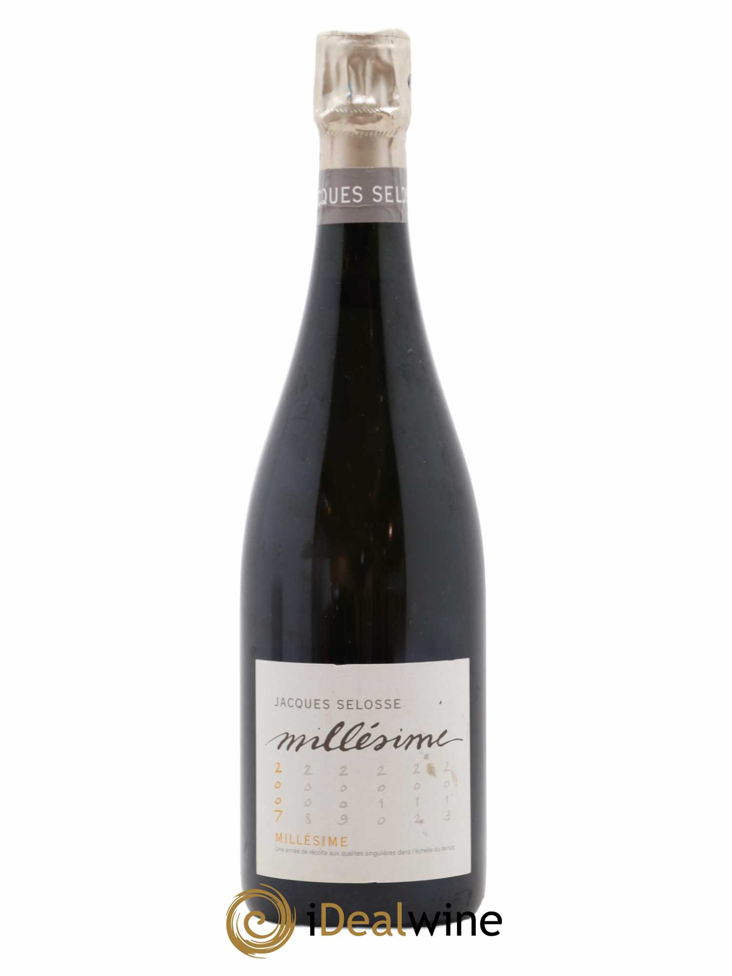 1er Cru Millésimé Extra-Brut Jacques Selosse 2007 - Lot de 1 bouteille - 0