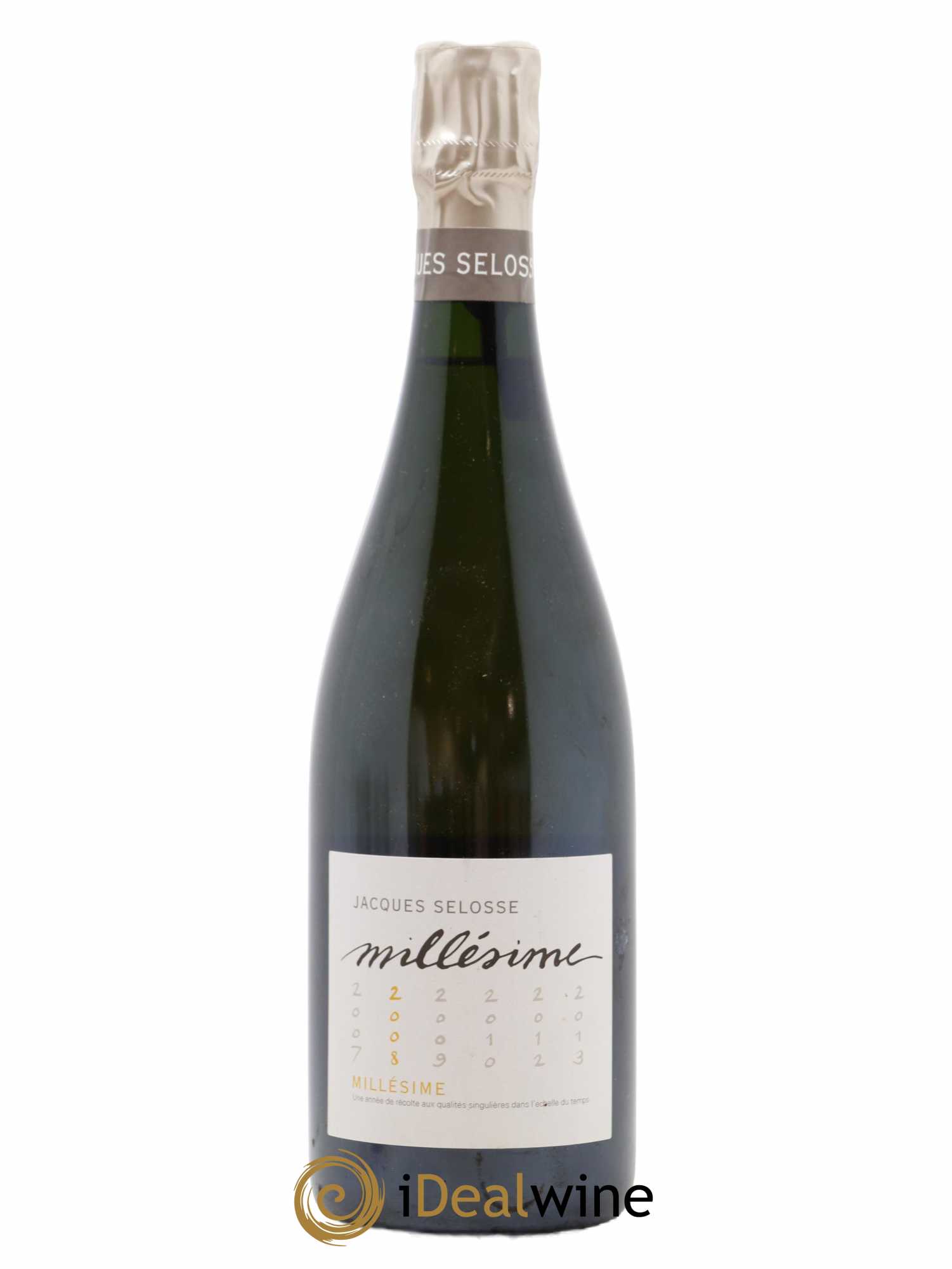 1er Cru Millésimé Extra-Brut Jacques Selosse 2008 - Lot de 1 bouteille - 0