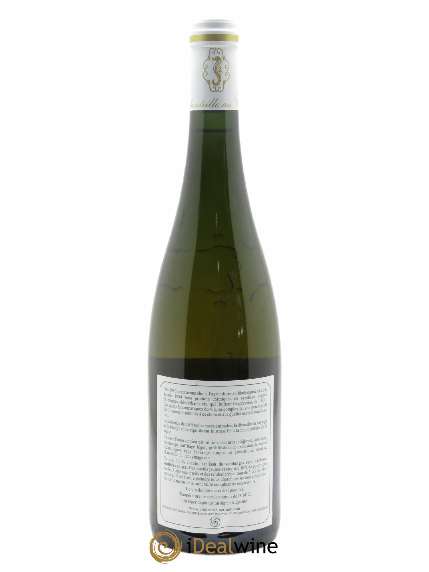 Savennières Roche aux Moines Clos de la Bergerie Vignobles de la Coulée de Serrant - Nicolas Joly 2015 - Posten von 1 Flasche - 1