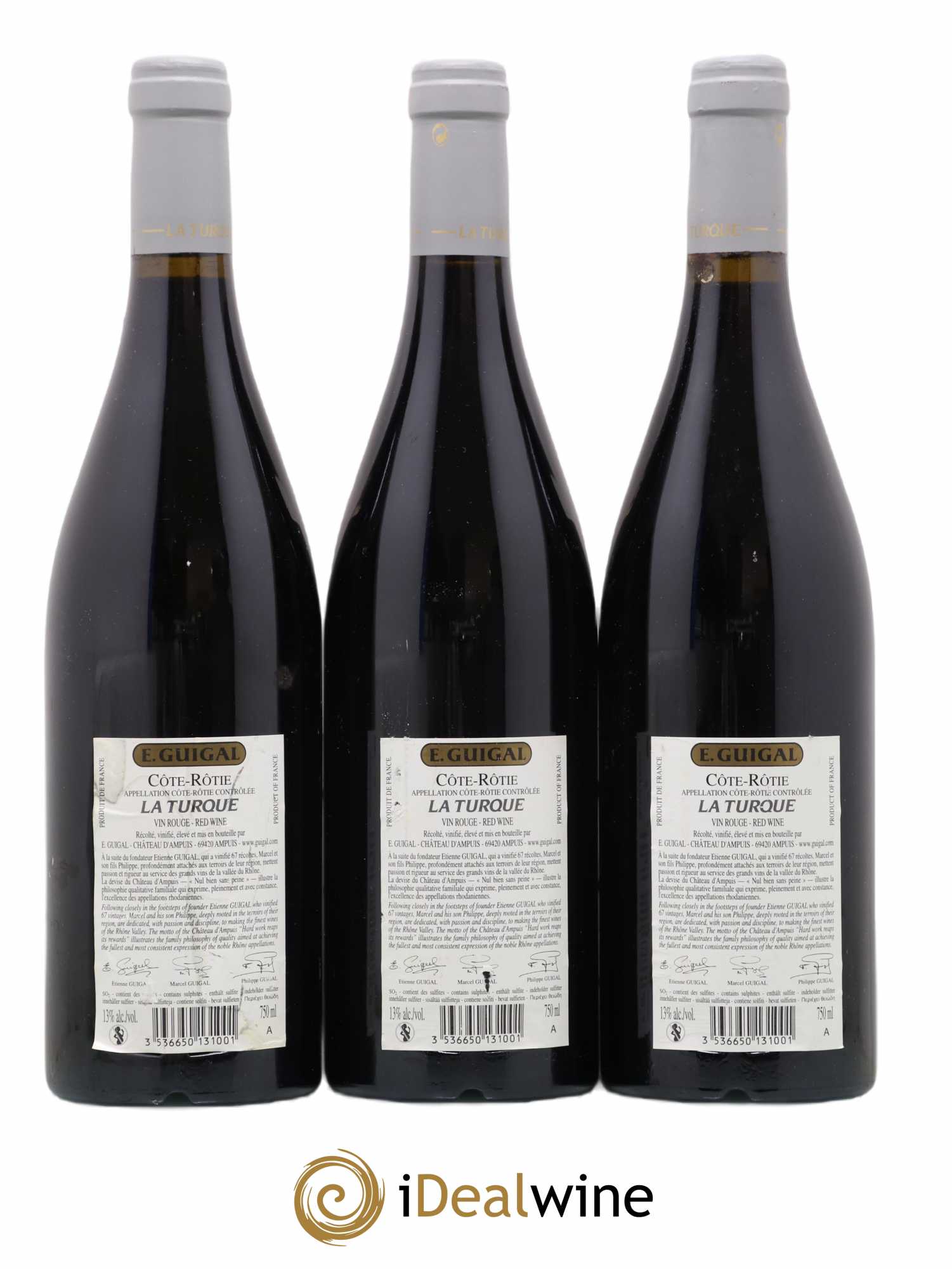 Côte-Rôtie La Turque Guigal 2009 - Lot de 3 bouteilles - 1