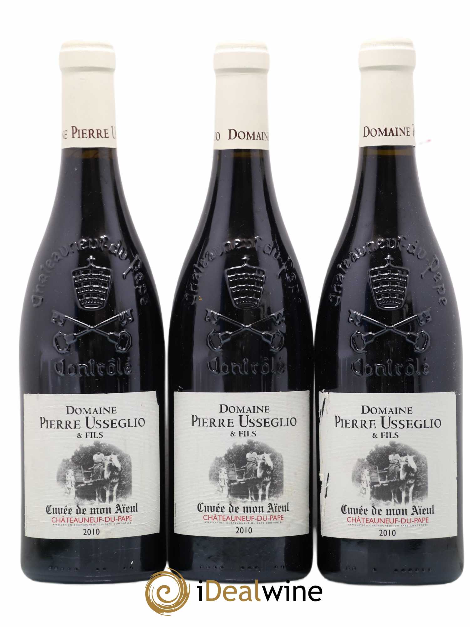 Châteauneuf-du-Pape Cuvée de mon Aïeul Pierre Usseglio & Fils 2010 - Lot de 3 bouteilles - 0