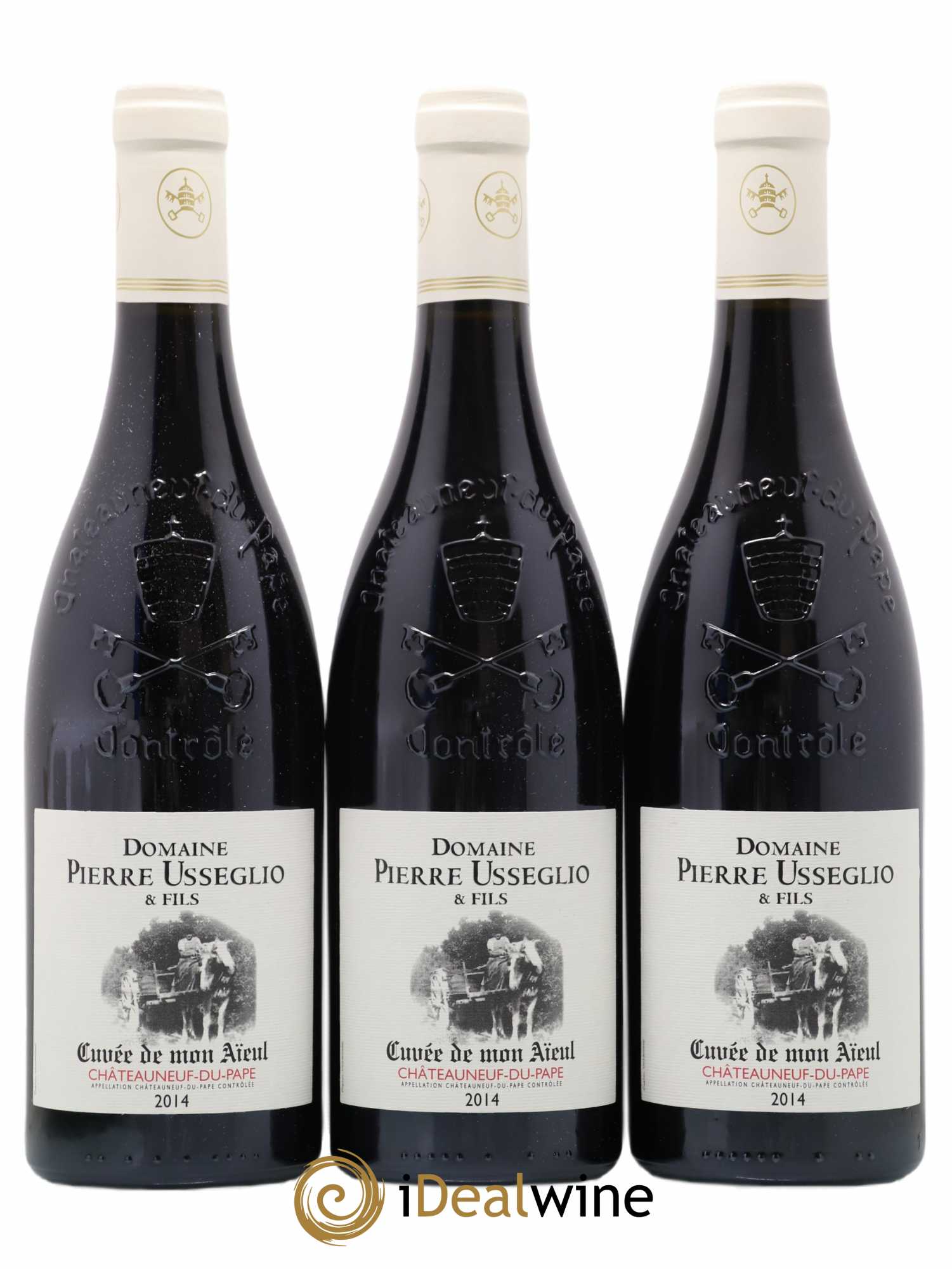 Châteauneuf-du-Pape Cuvée de mon Aïeul Pierre Usseglio & Fils 2014 - Lot de 3 bouteilles - 0