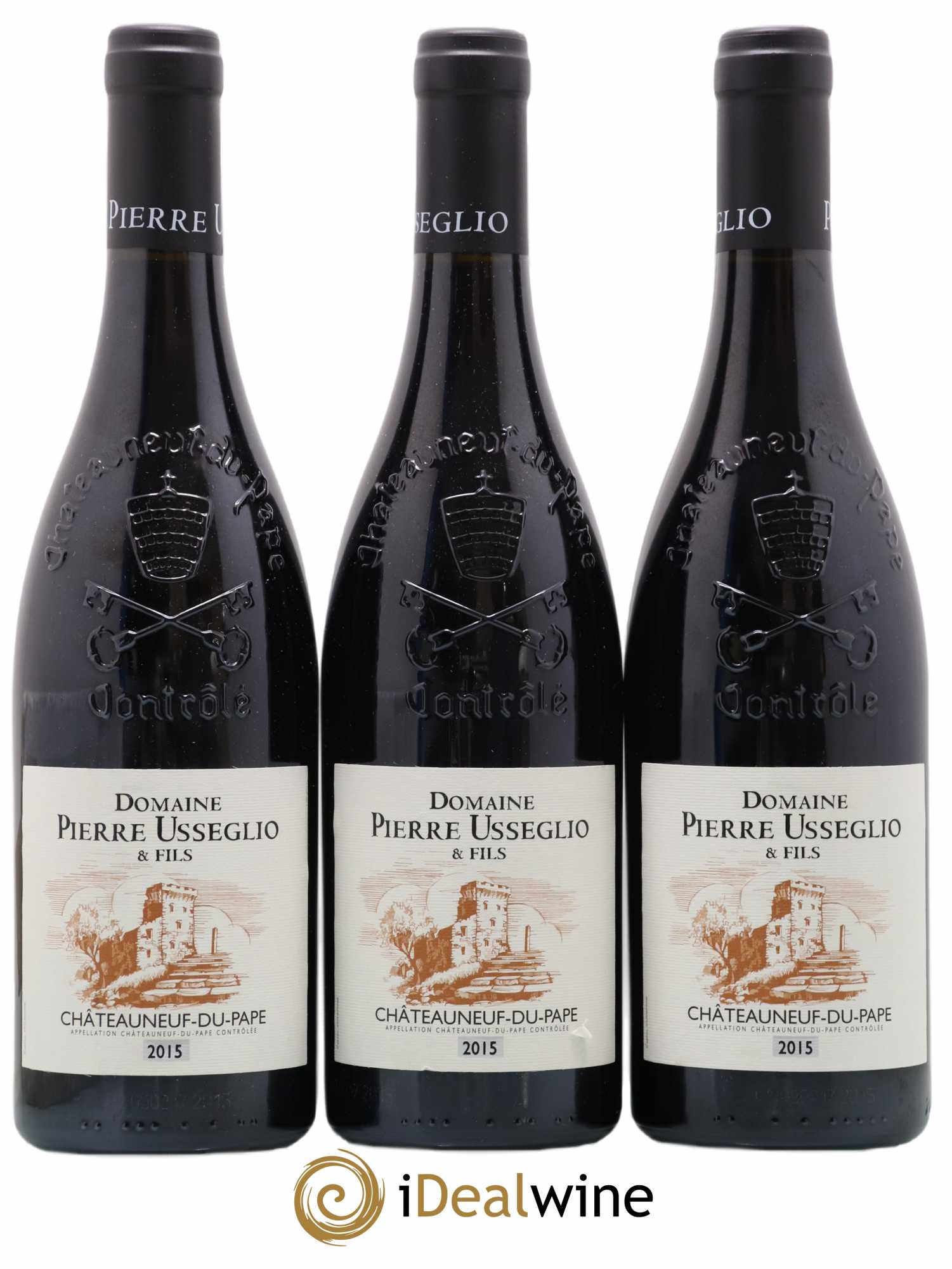Châteauneuf-du-Pape Tradition Pierre Usseglio & Fils 2015 - Lot de 3 bouteilles - 0