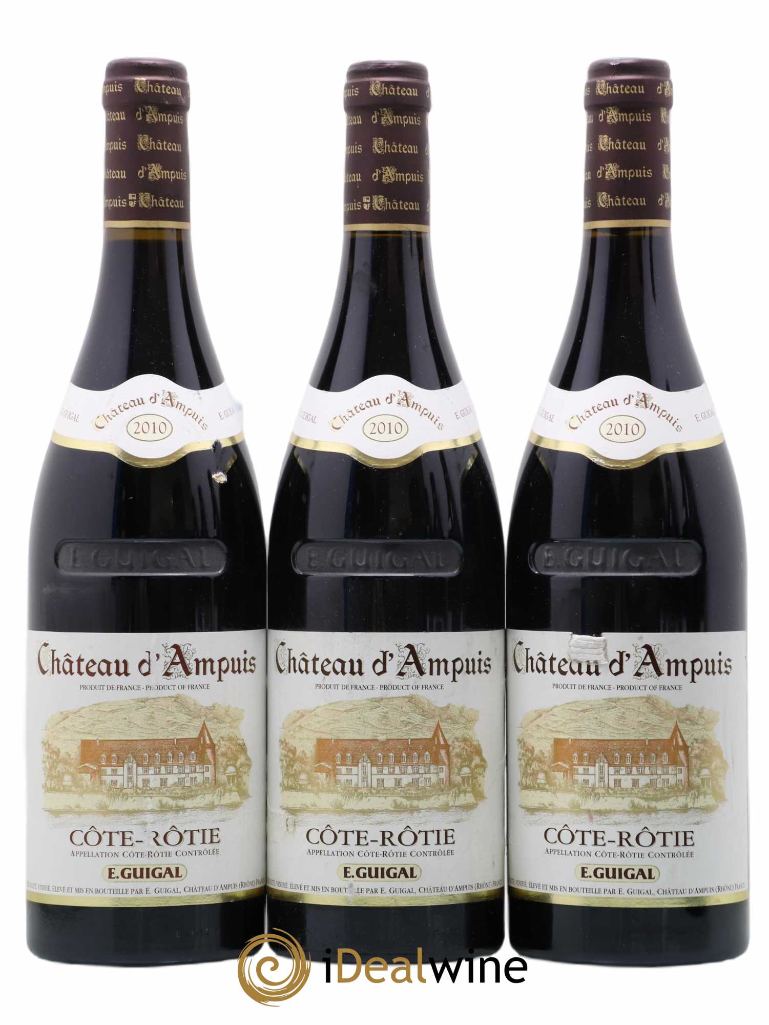 Côte-Rôtie Château d'Ampuis Guigal 2010 - Lot de 3 bouteilles - 0