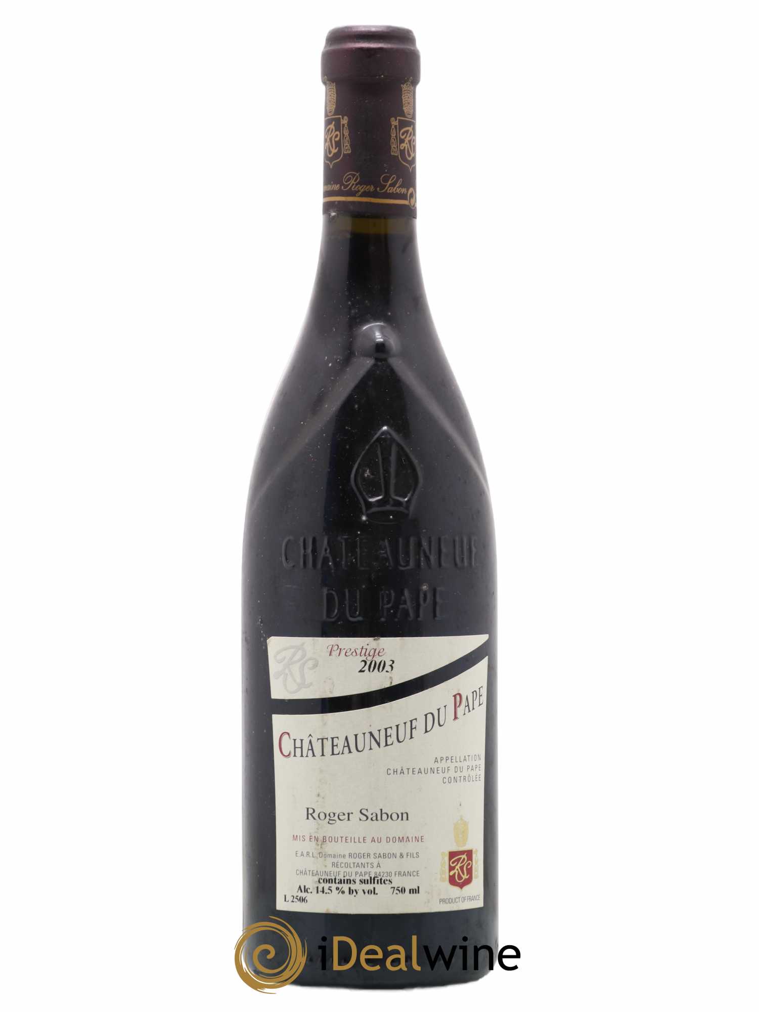 Châteauneuf-du-Pape Cuvée Prestige Roger Sabon (Domaine) 2003 - Lot de 1 bouteille - 0