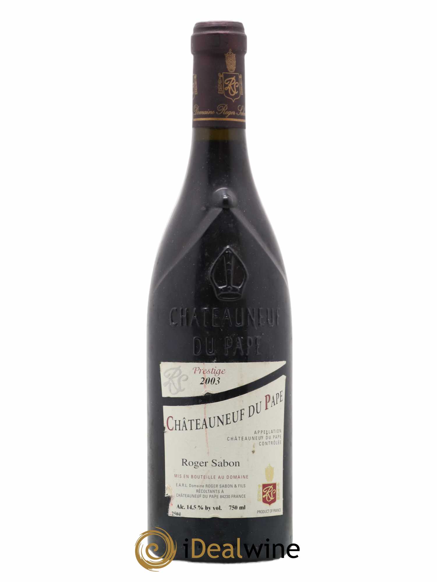 Châteauneuf-du-Pape Cuvée Prestige Roger Sabon (Domaine) 2003 - Lot de 1 bouteille - 0