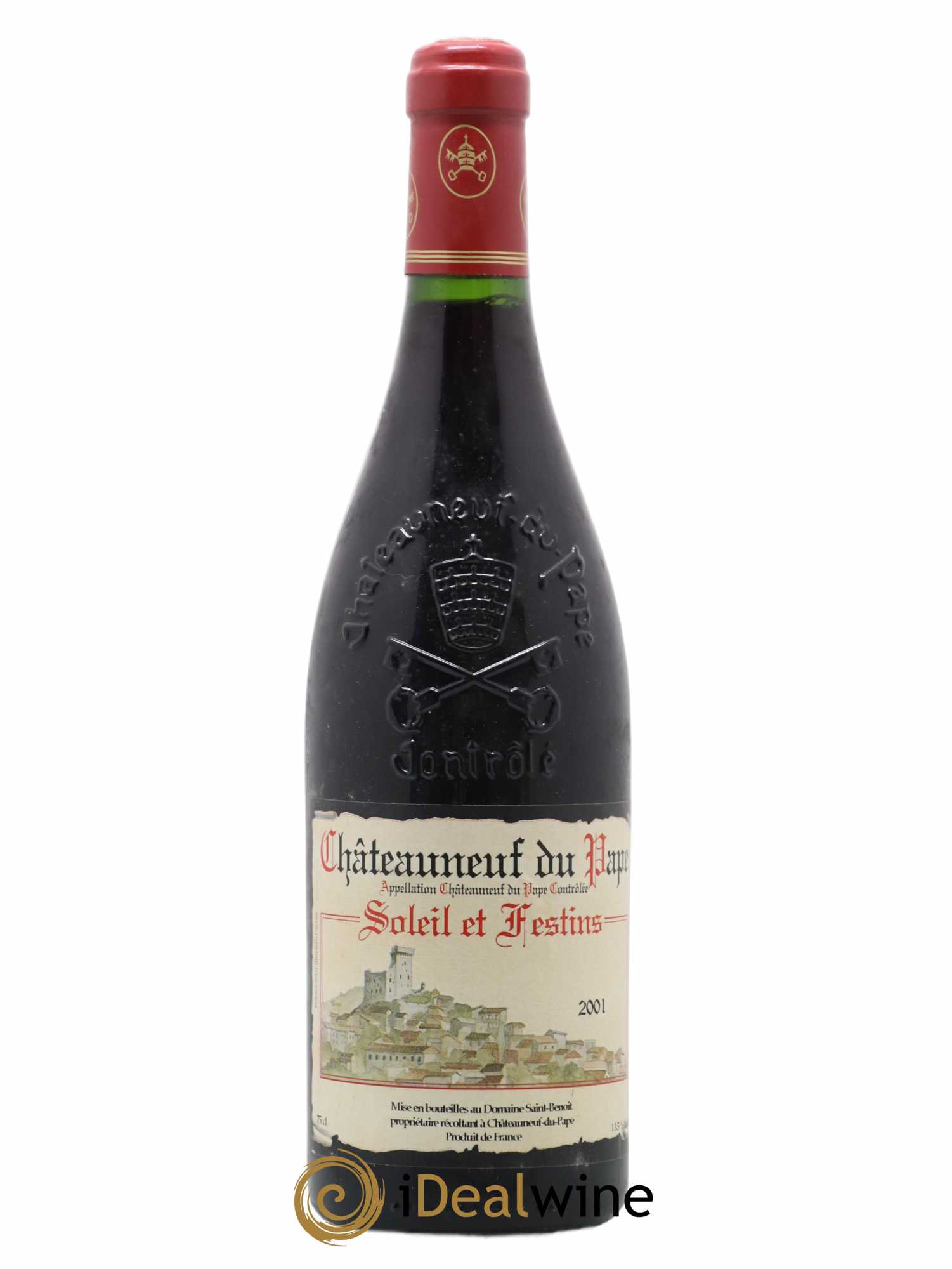 Châteauneuf-du-Pape Cuvee Soleil Et Festin St Benoît 2001 - Lot de 1 bouteille - 0