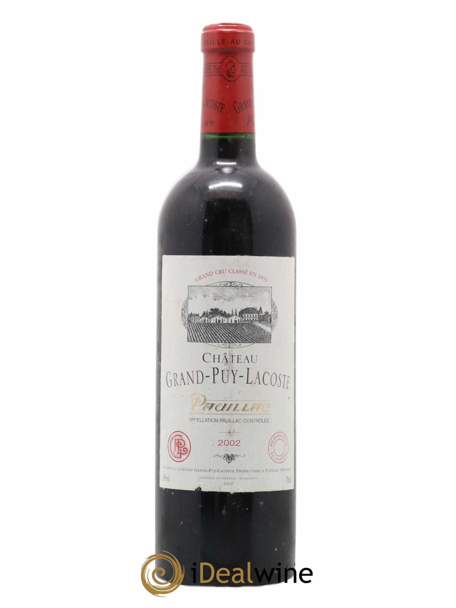 Château Grand Puy Lacoste 5ème Grand Cru Classé 2002 - Lot de 1 bouteille - 0