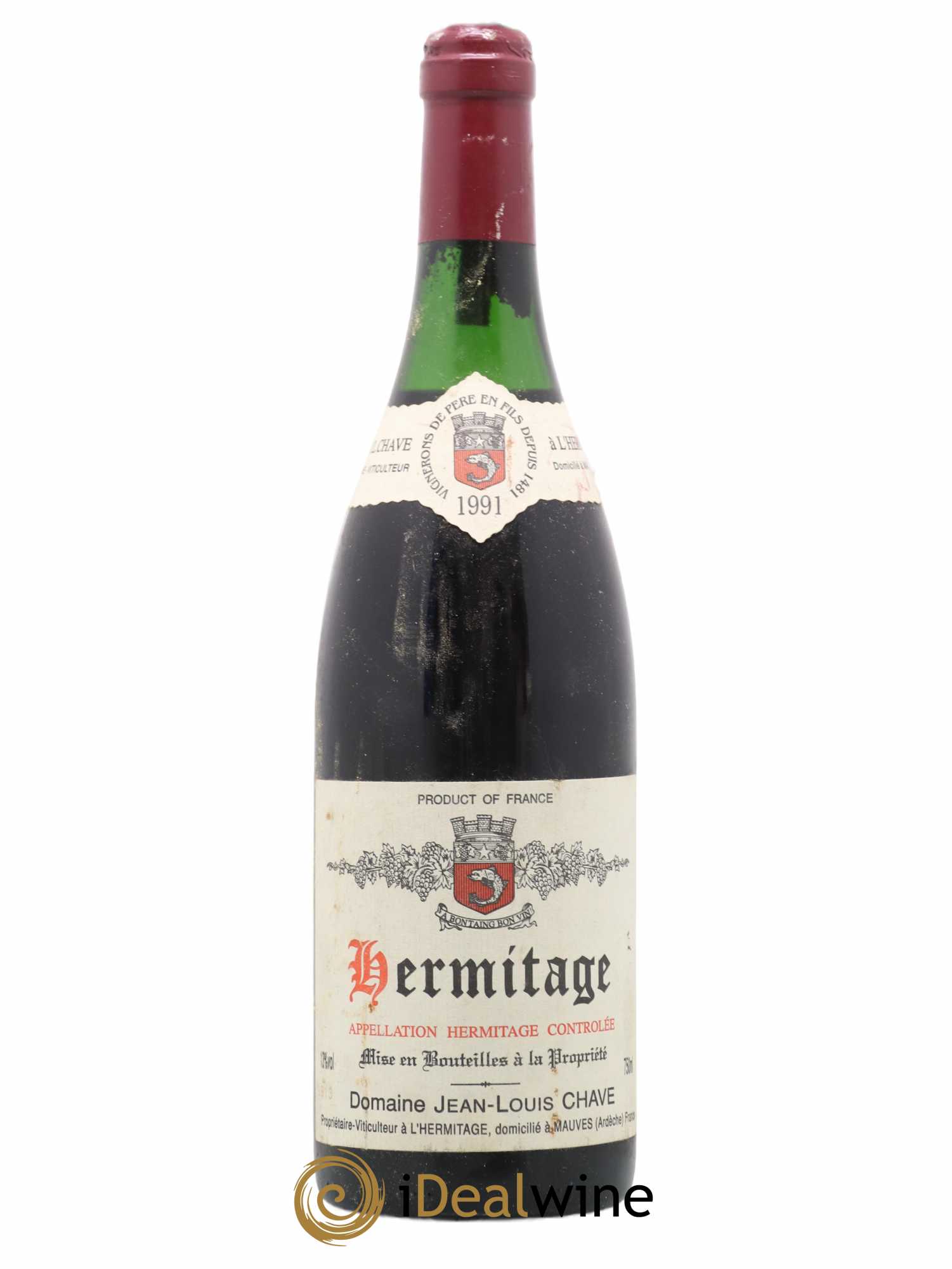 Hermitage Jean-Louis Chave 1991 - Lot de 1 bouteille - 0