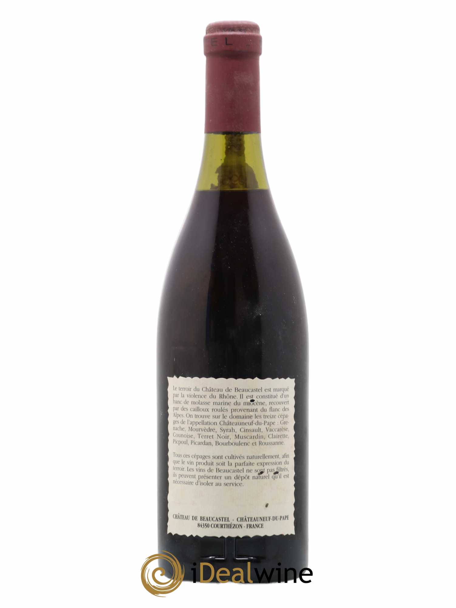 Châteauneuf-du-Pape Château de Beaucastel Famille Perrin 1990 - Lot de 1 bouteille - 1