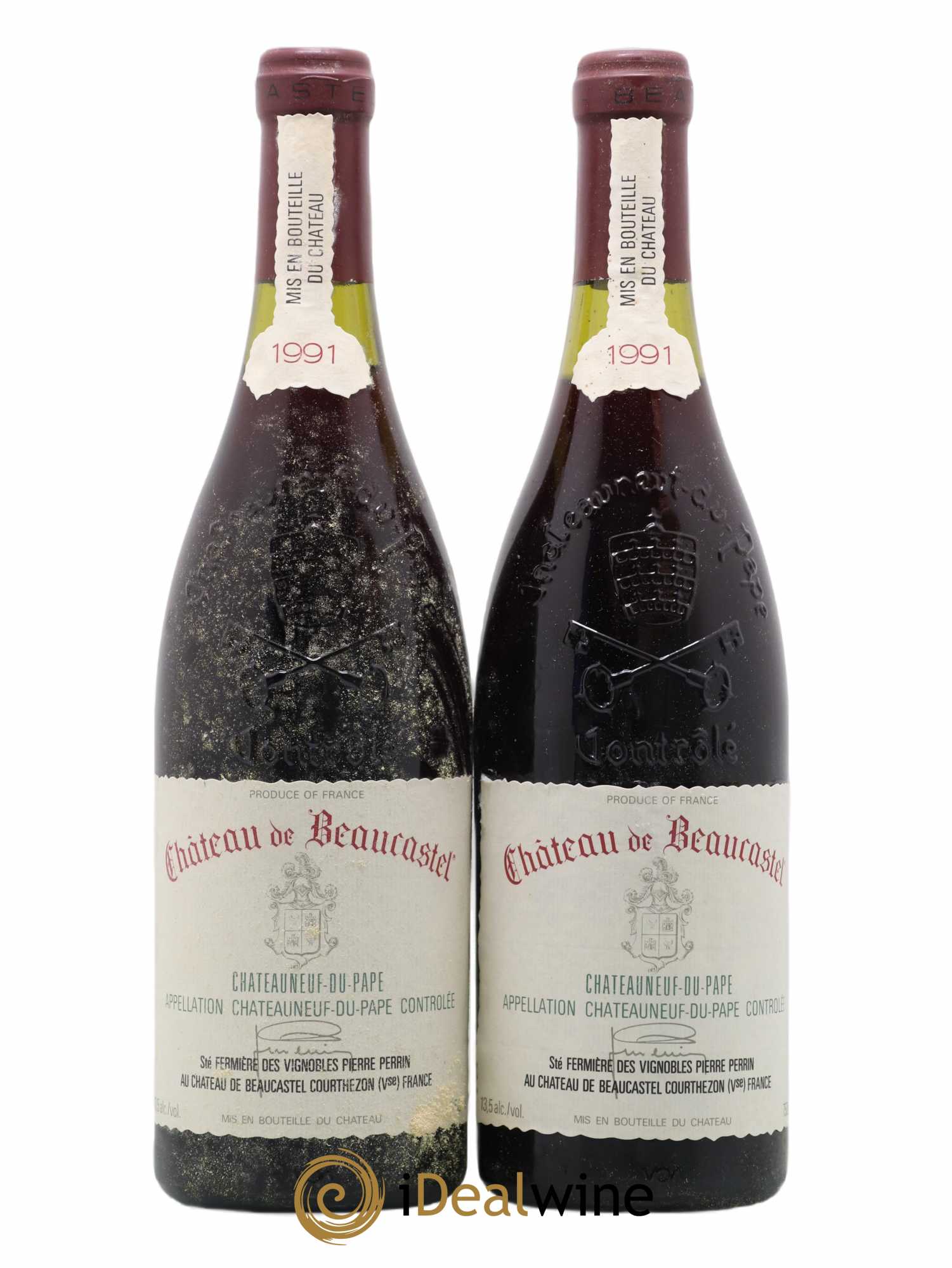 Châteauneuf-du-Pape Château de Beaucastel Famille Perrin 1991 - Lot de 2 bouteilles - 0