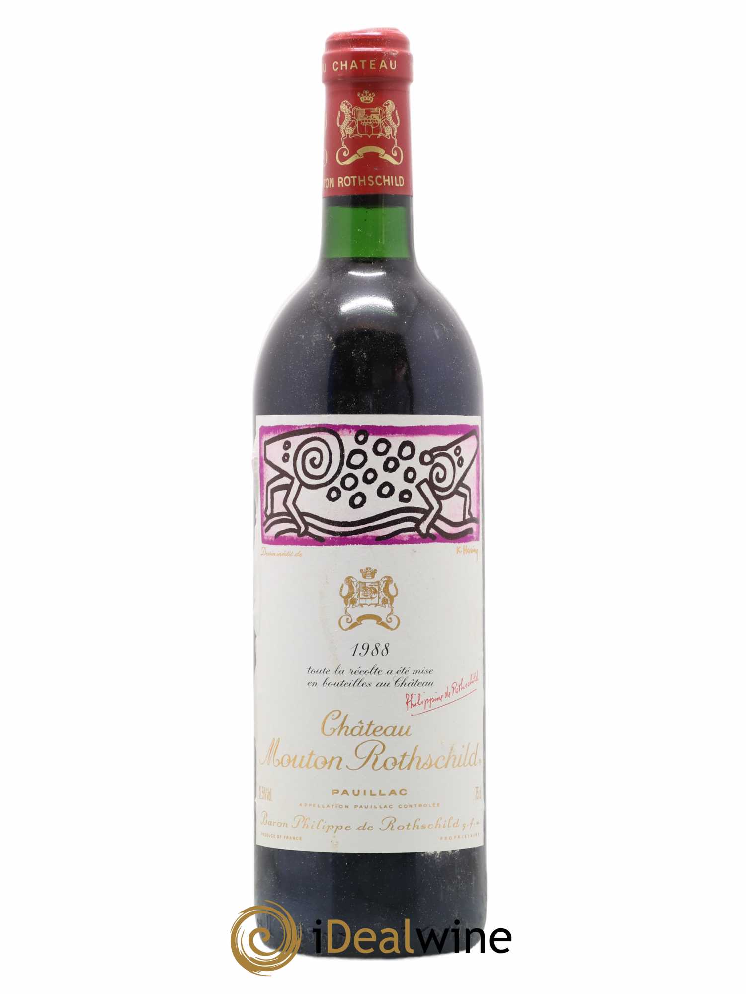Château Mouton Rothschild 1er Grand Cru Classé 1988 - Lot de 1 bouteille - 0