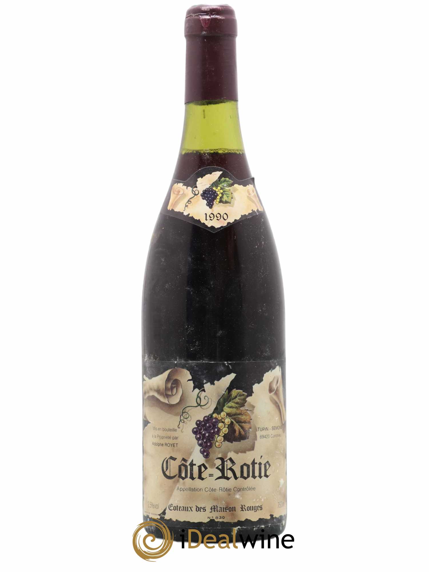 Côte-Rôtie Royet Coteaux des Maison Rouges 1990 - Posten von 1 Flasche - 0