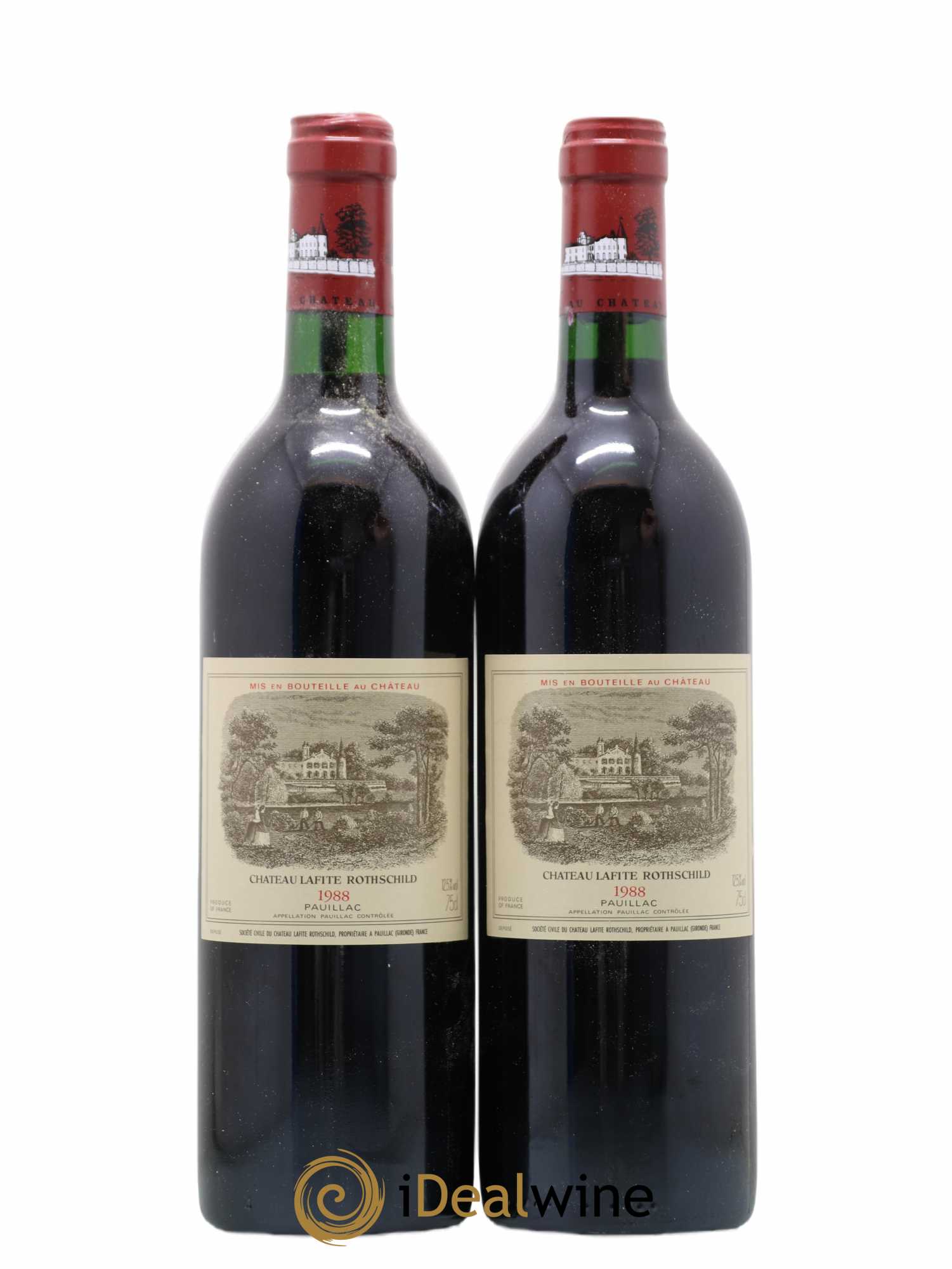 Château Lafite Rothschild 1er Grand Cru Classé 1988 - Lot de 2 bouteilles - 0