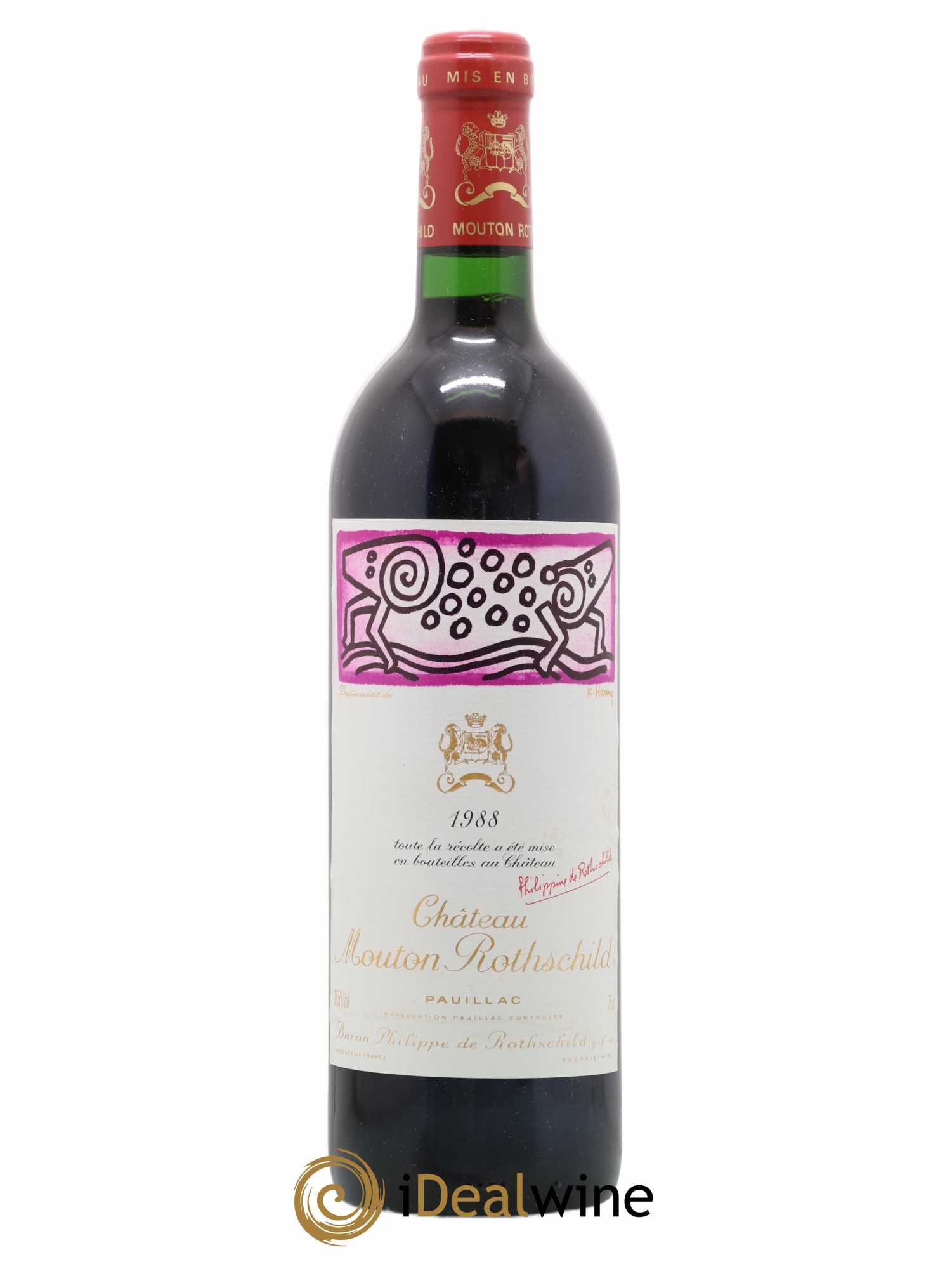 Château Mouton Rothschild 1er Grand Cru Classé 1988 - Lot de 1 bouteille - 0