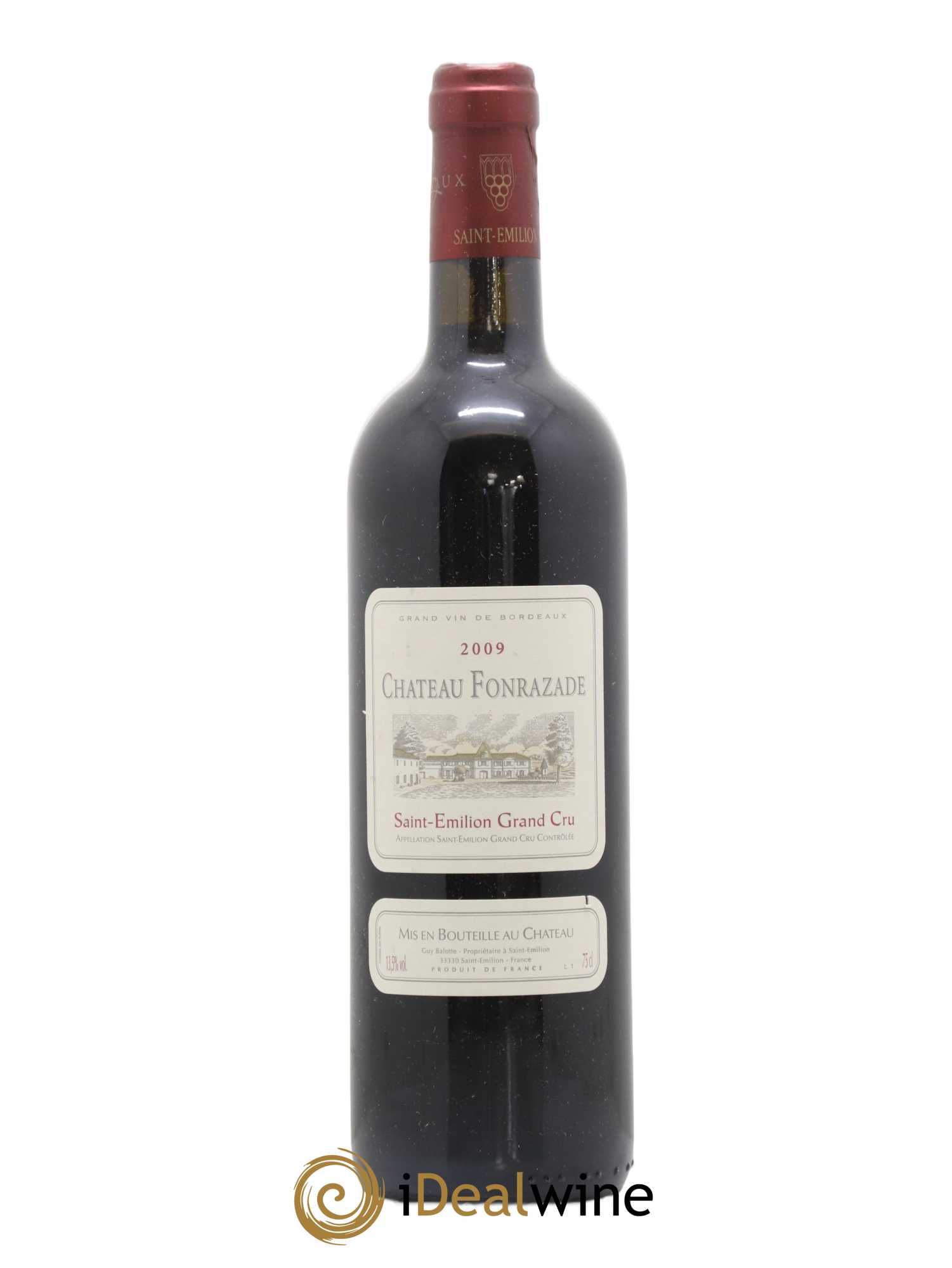Saint-Émilion Grand Cru Château Fonrazade 2009 - Lot de 1 bouteille - 0