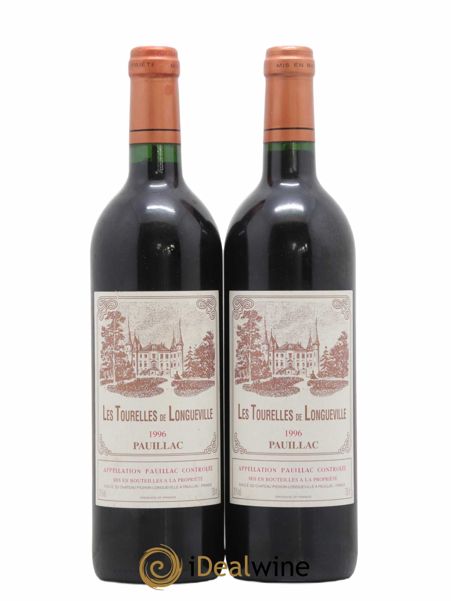 Les Tourelles de Longueville Second Vin 1996 - Lot de 2 bouteilles - 0