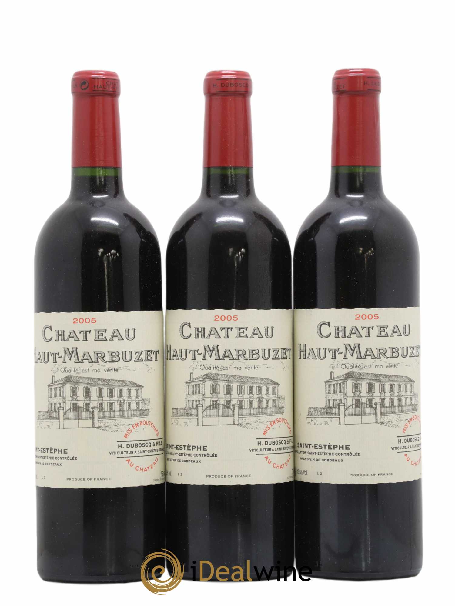 Château Haut Marbuzet 2005 - Lot de 3 bouteilles - 0
