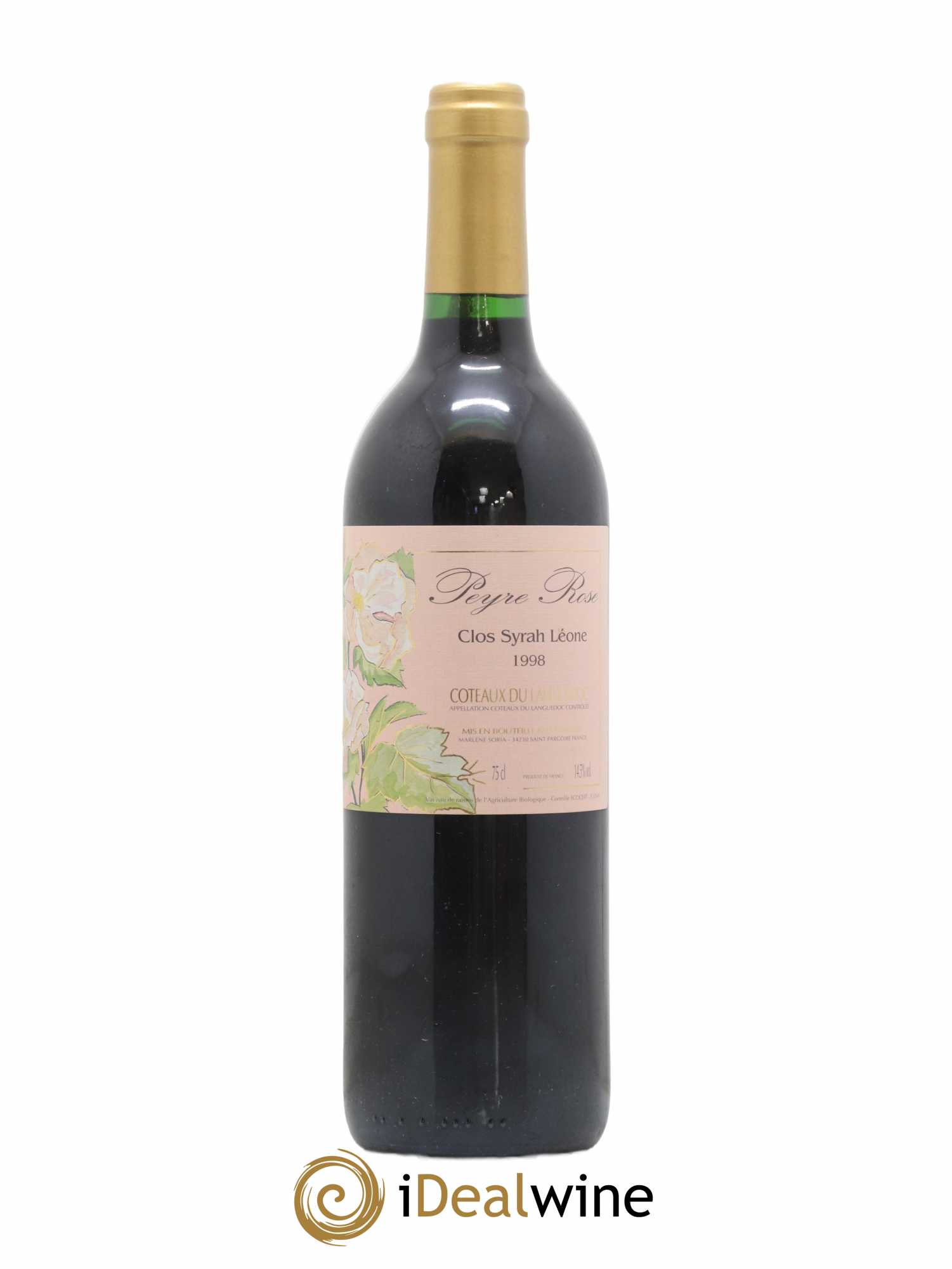 Coteaux du Languedoc Domaine Peyre Rose Belle Léone (anciennement Syrah Léone) Marlène Soria 1998 - Lot de 1 bouteille - 0