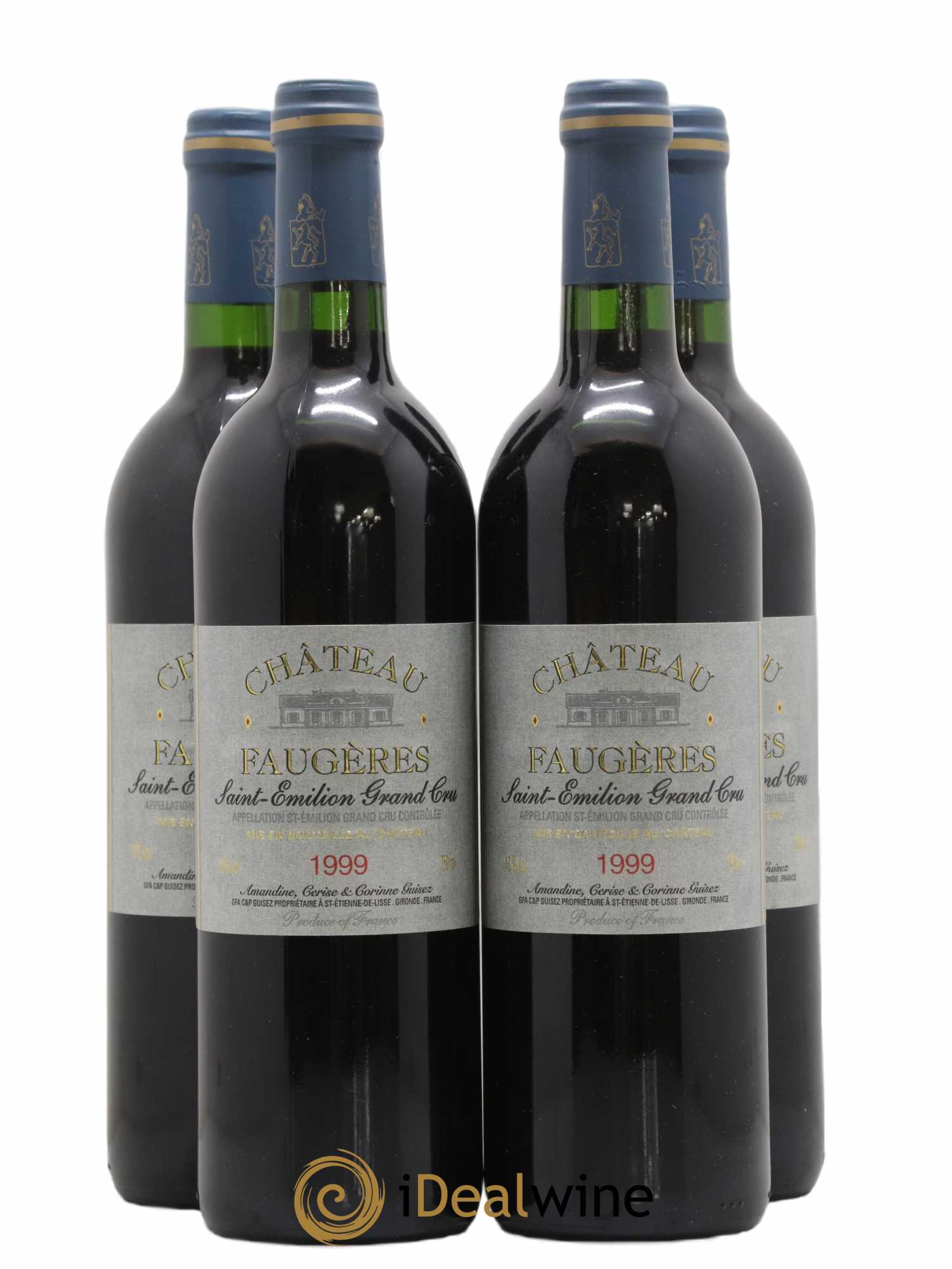 Château Faugères Grand Cru Classé 1999 - Lot de 4 bouteilles - 0