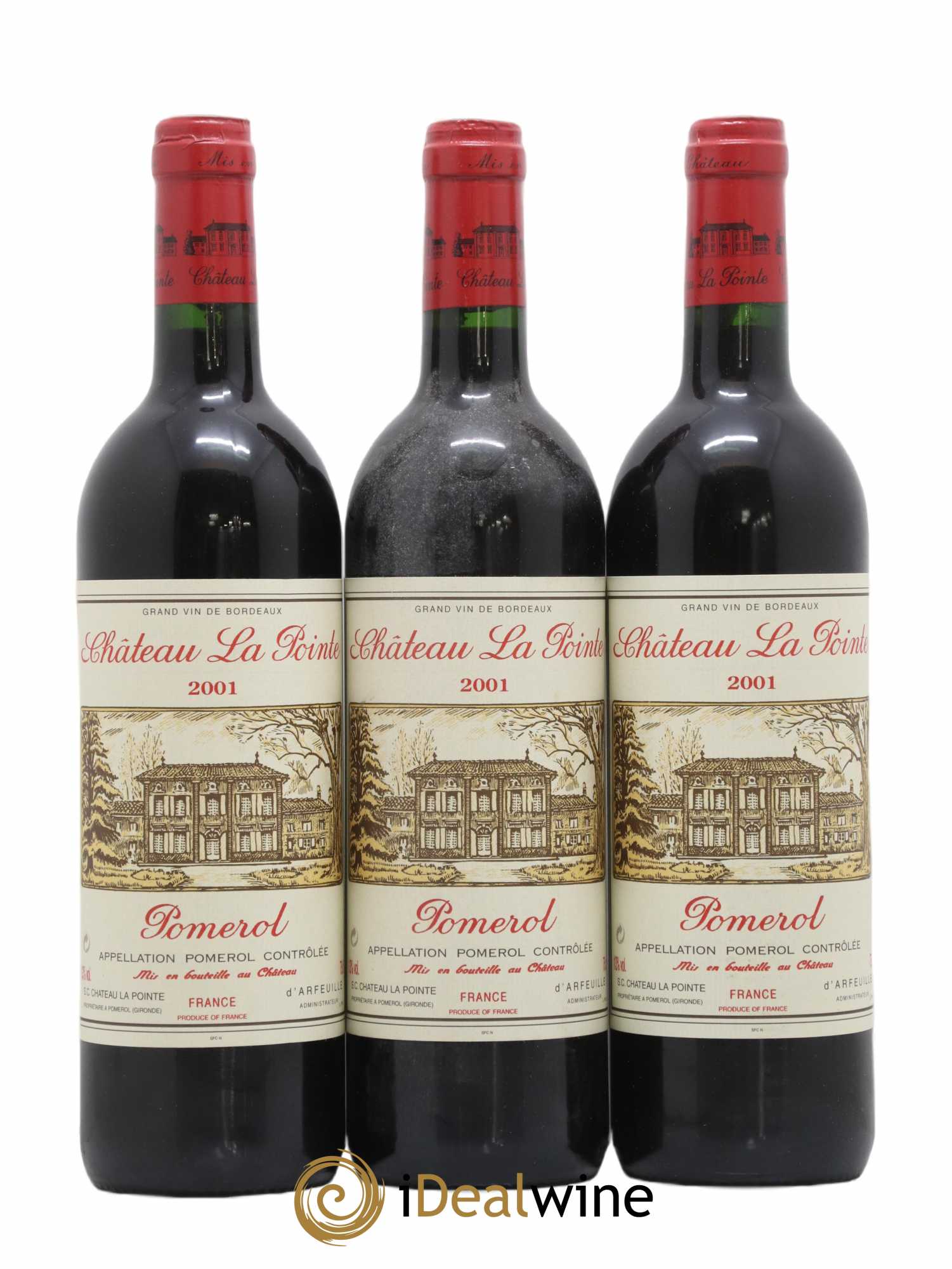 Château la Pointe 2001 - Lot de 3 bouteilles - 0