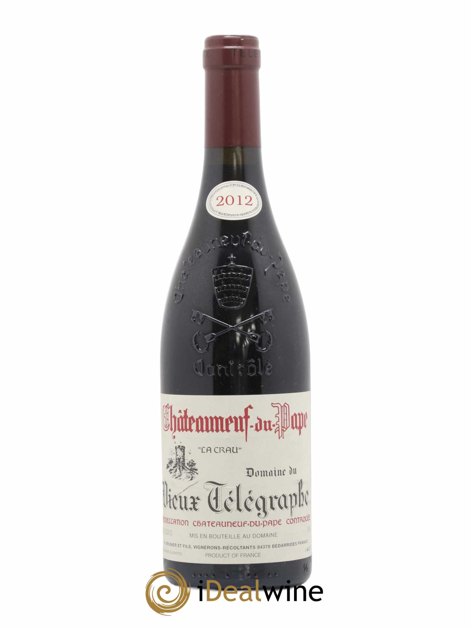 Châteauneuf-du-Pape Vieux Télégraphe (Domaine du) Vignobles Brunier La Crau 2012 - Lot de 1 bouteille - 0