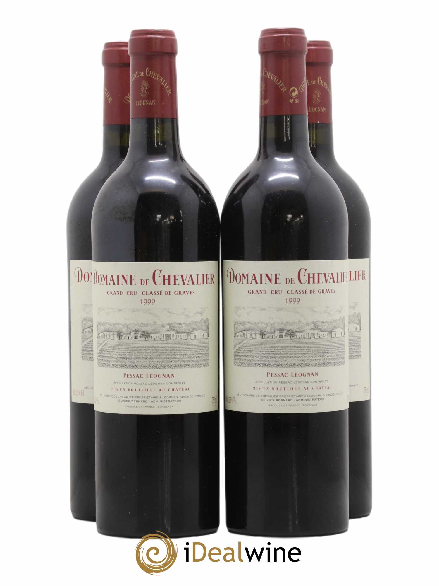 Domaine de Chevalier Cru Classé de Graves 1999 - Lot de 4 bouteilles - 0