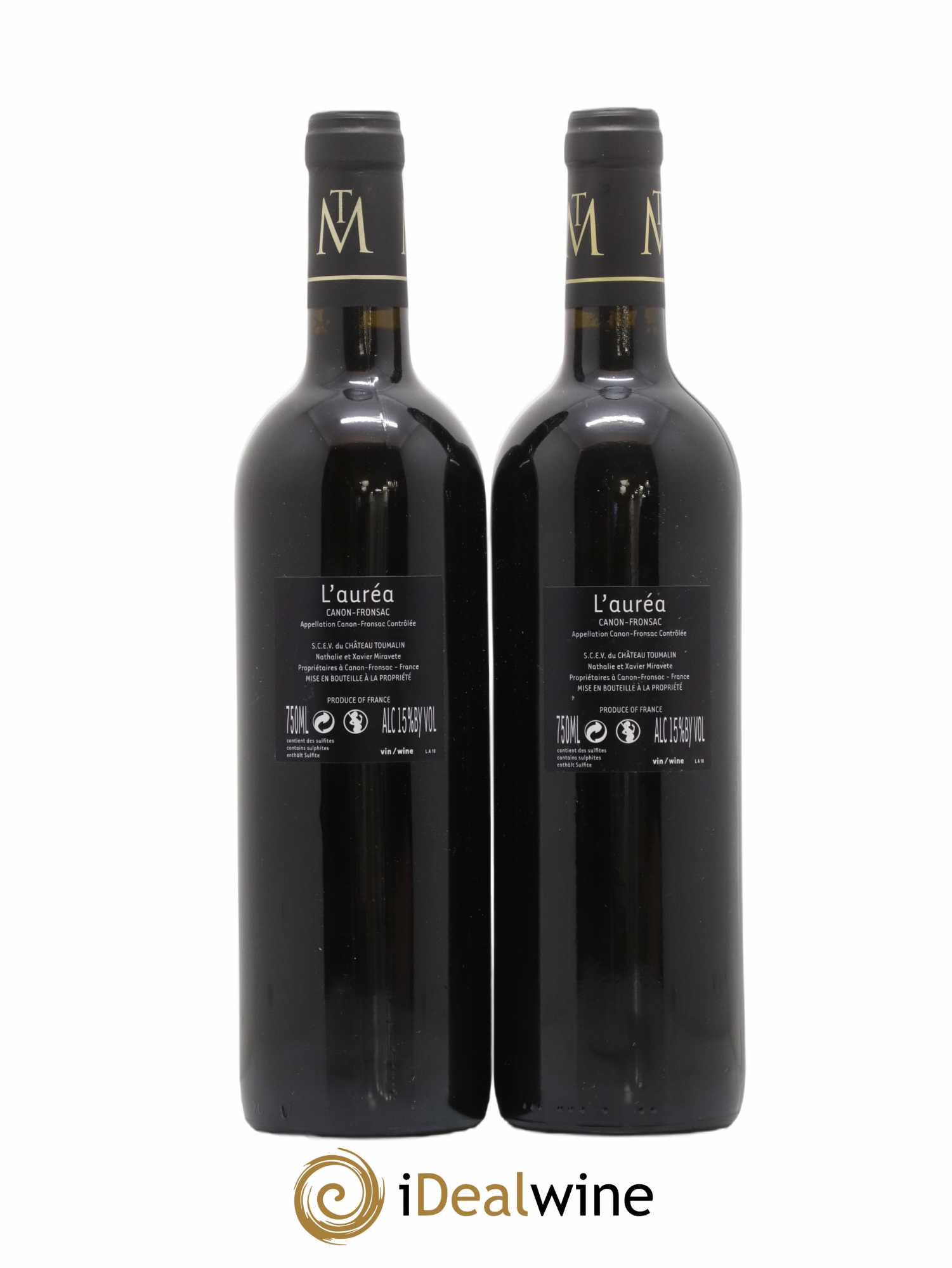 Canon-Fronsac L'auréa Château Toumalin 2010 - Posten von 2 Flaschen - 1