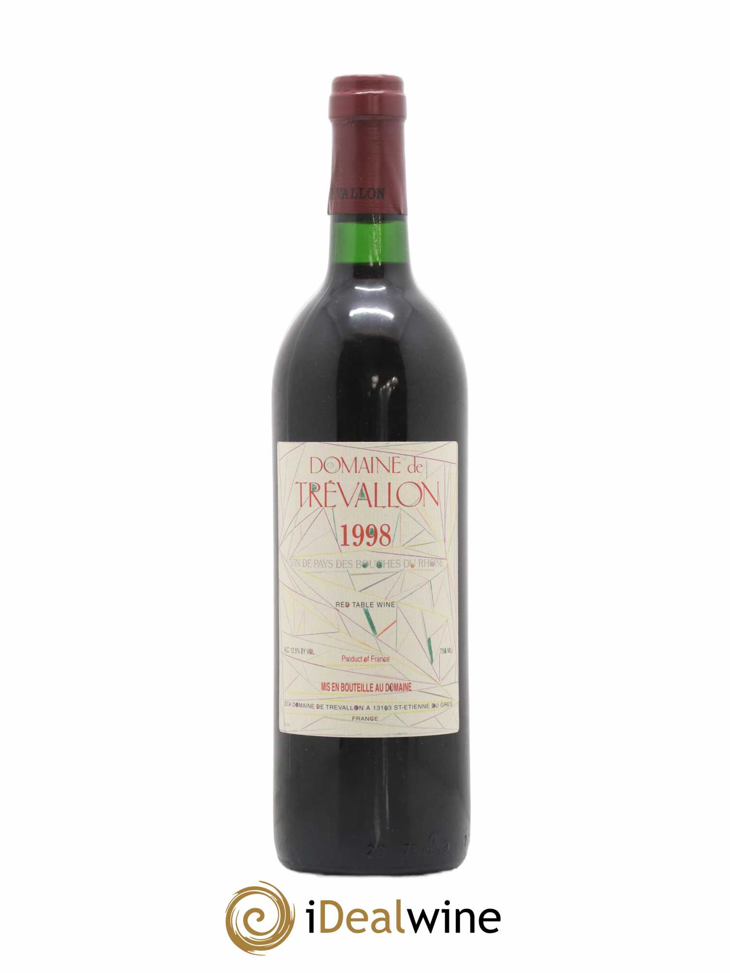 VDP Bouches du Rhône Trévallon (Domaine de) Eloi Dürrbach 1998 - Lot de 1 bouteille - 0