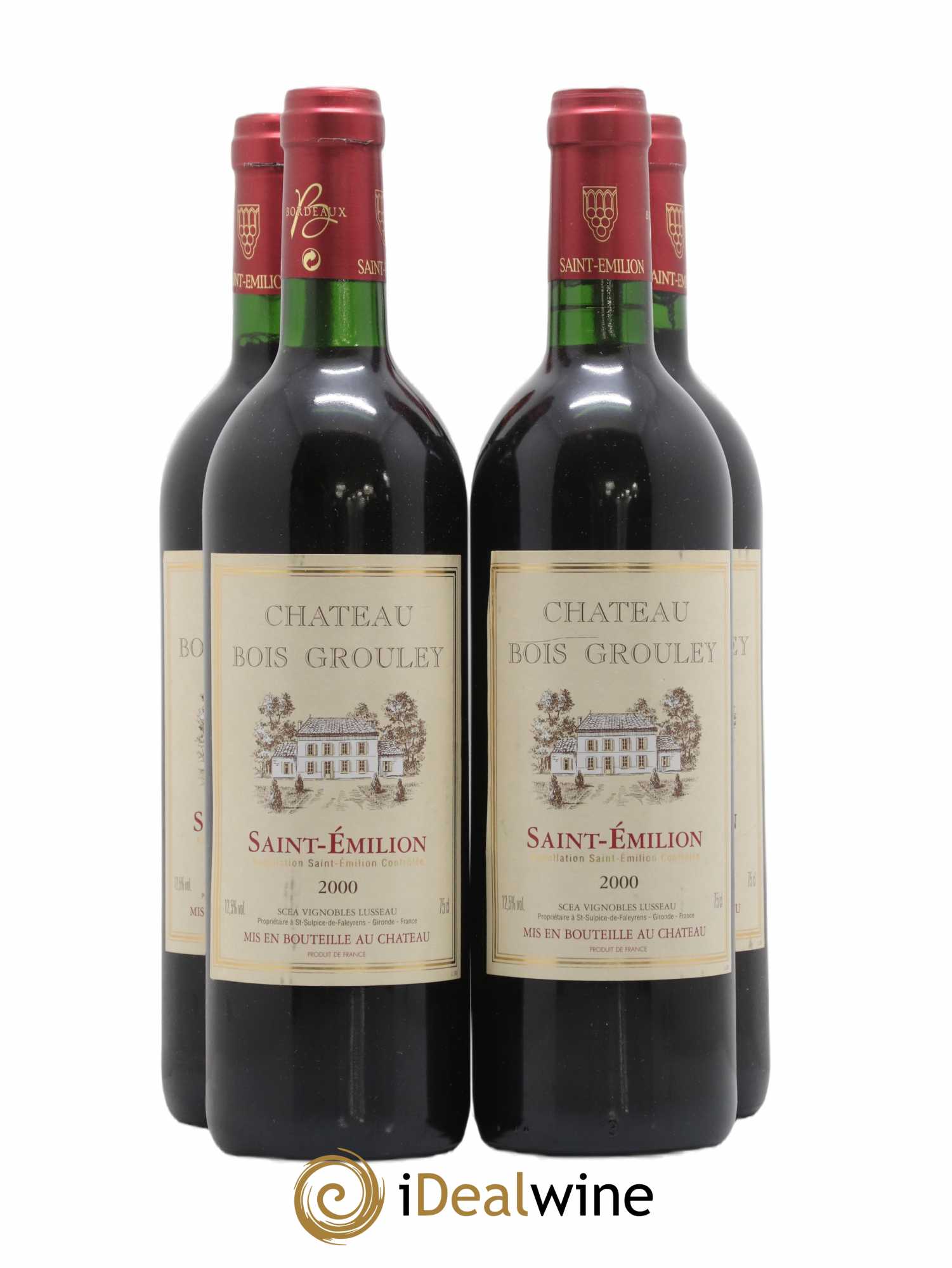 Saint-Émilion Château Bois Grouley 2000 - Posten von 4 Flaschen - 0