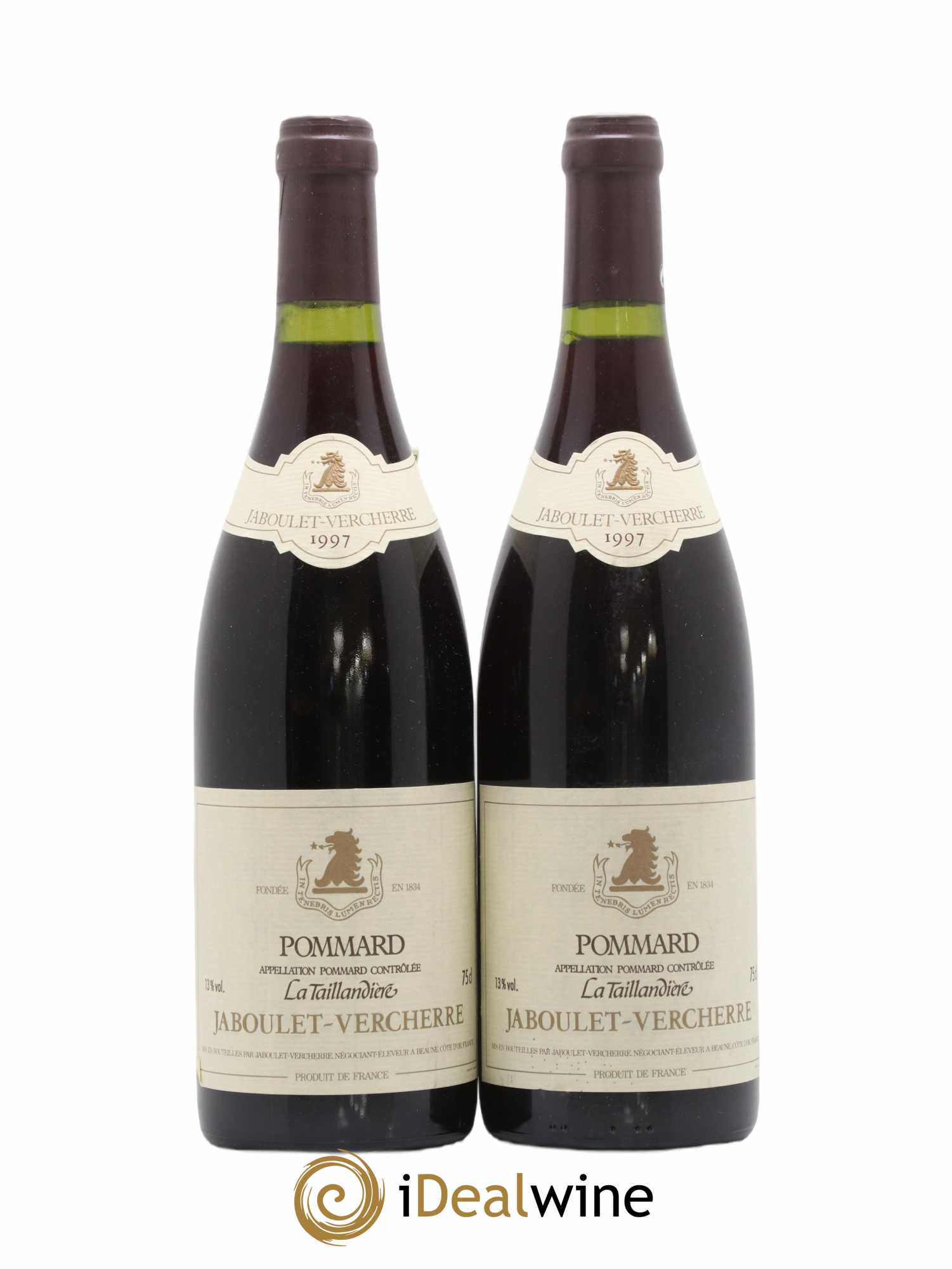 Pommard La Taillandière Jaboulet-Vercherre 1997 - Lot de 2 bouteilles - 0