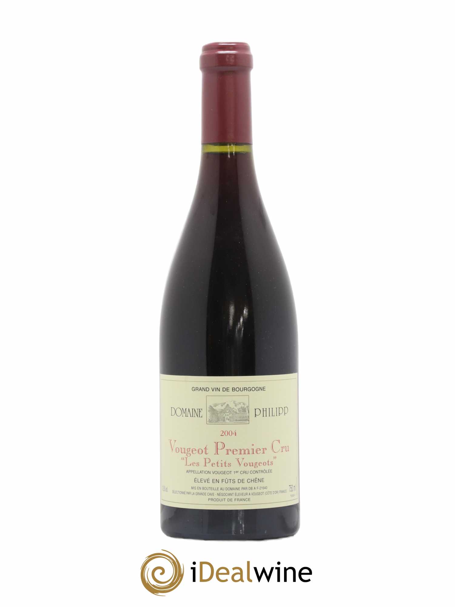 Vougeot 1er Cru Les Petits Vougeots Domaine Philipp 2004 - Posten von 1 Flasche - 0